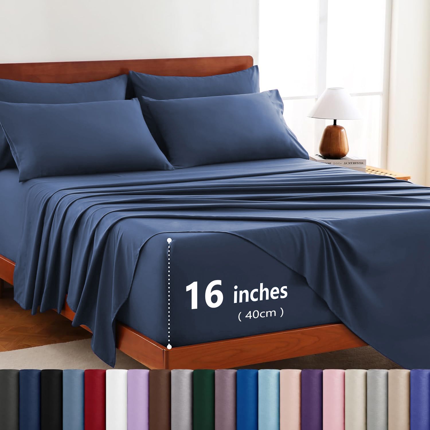 Hotel Soft Bed Sheet Set- Bedding Sheets & Pillowcases -Breathable Bedding