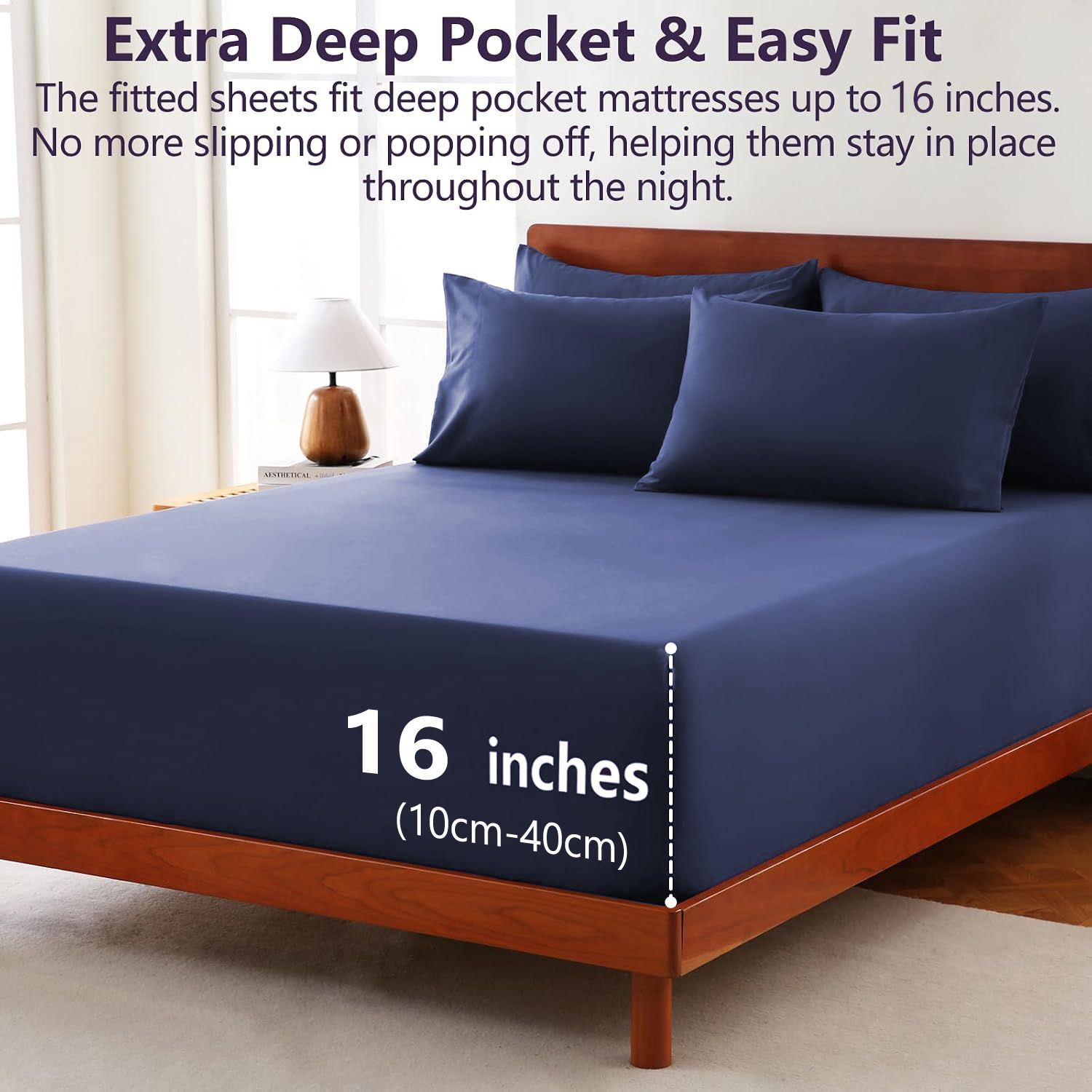 Hotel Soft Bed Sheet Set- Bedding Sheets & Pillowcases -Breathable Bedding view 2
