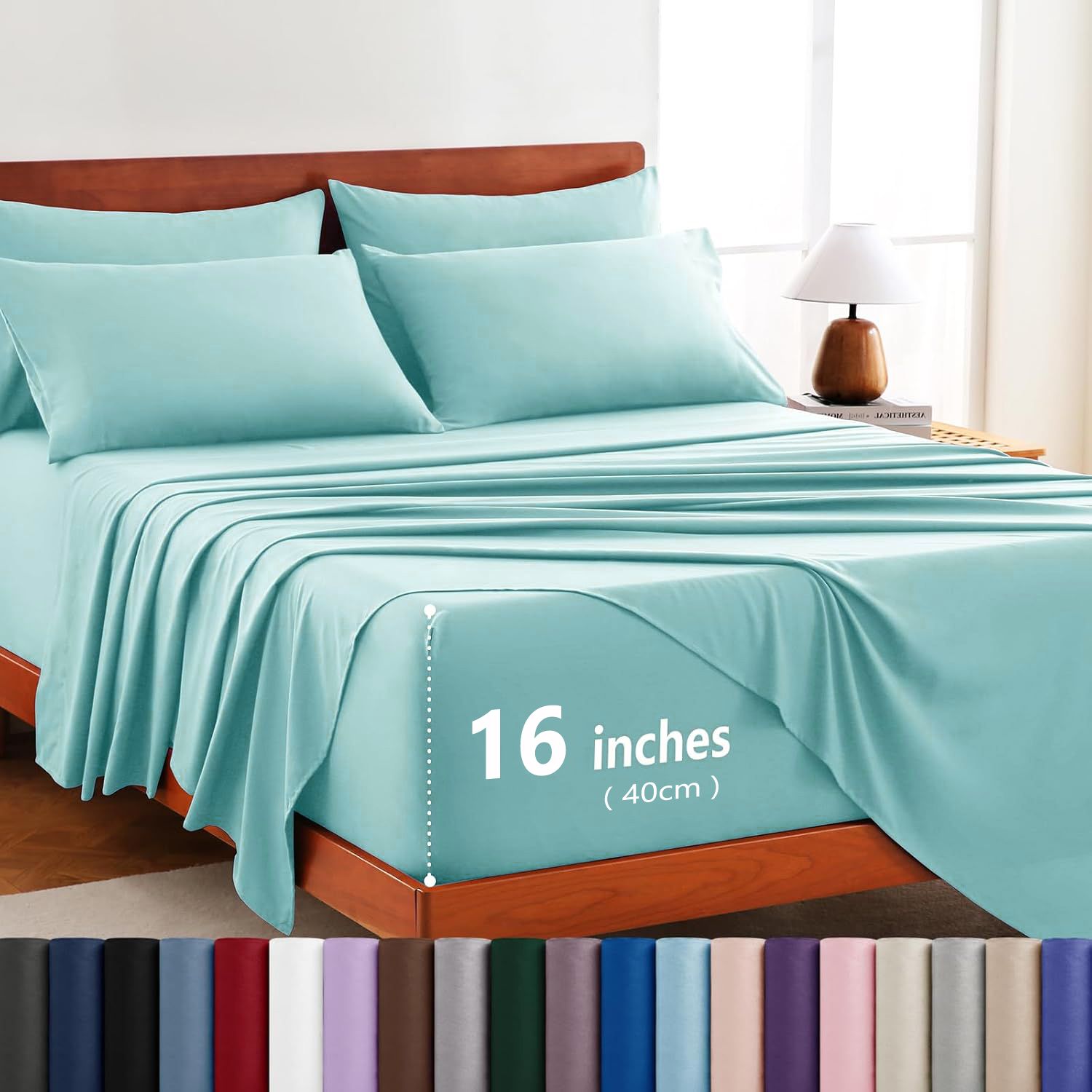 Hotel Soft Bed Sheet Set- Bedding Sheets & Pillowcases -Breathable Bedding