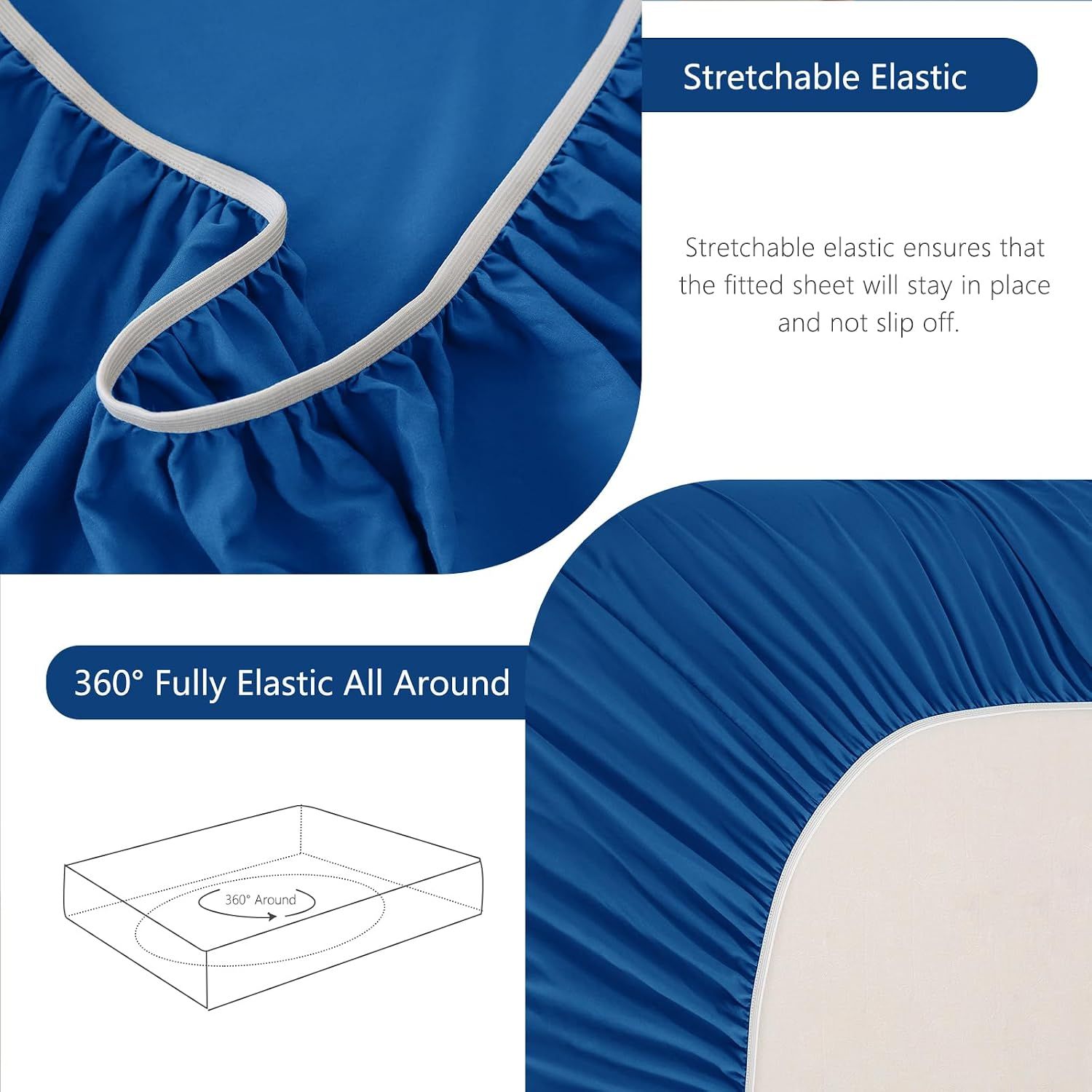 Hotel Soft Bed Sheet Set- Bedding Sheets & Pillowcases -Breathable Bedding view 7