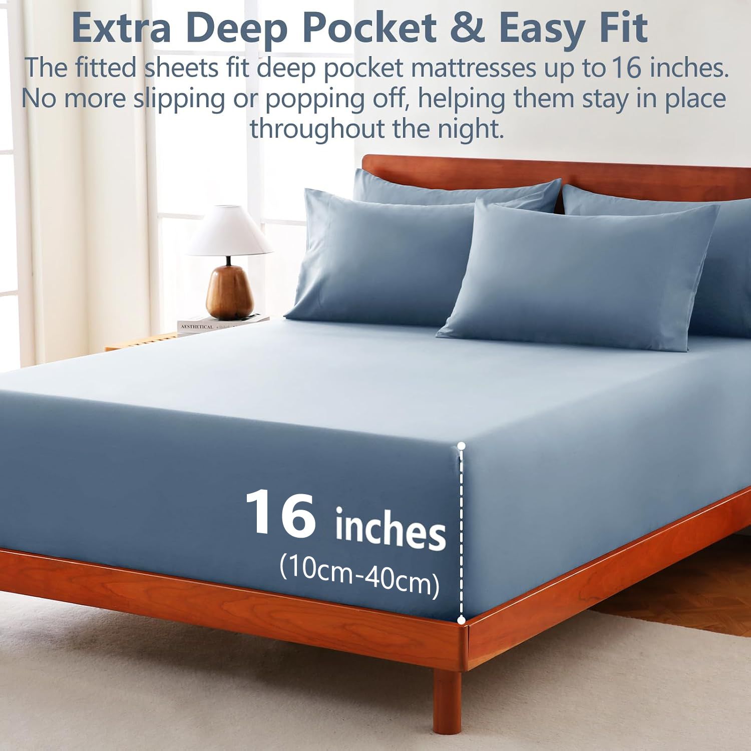 Hotel Soft Bed Sheet Set- Bedding Sheets & Pillowcases -Breathable Bedding view 2