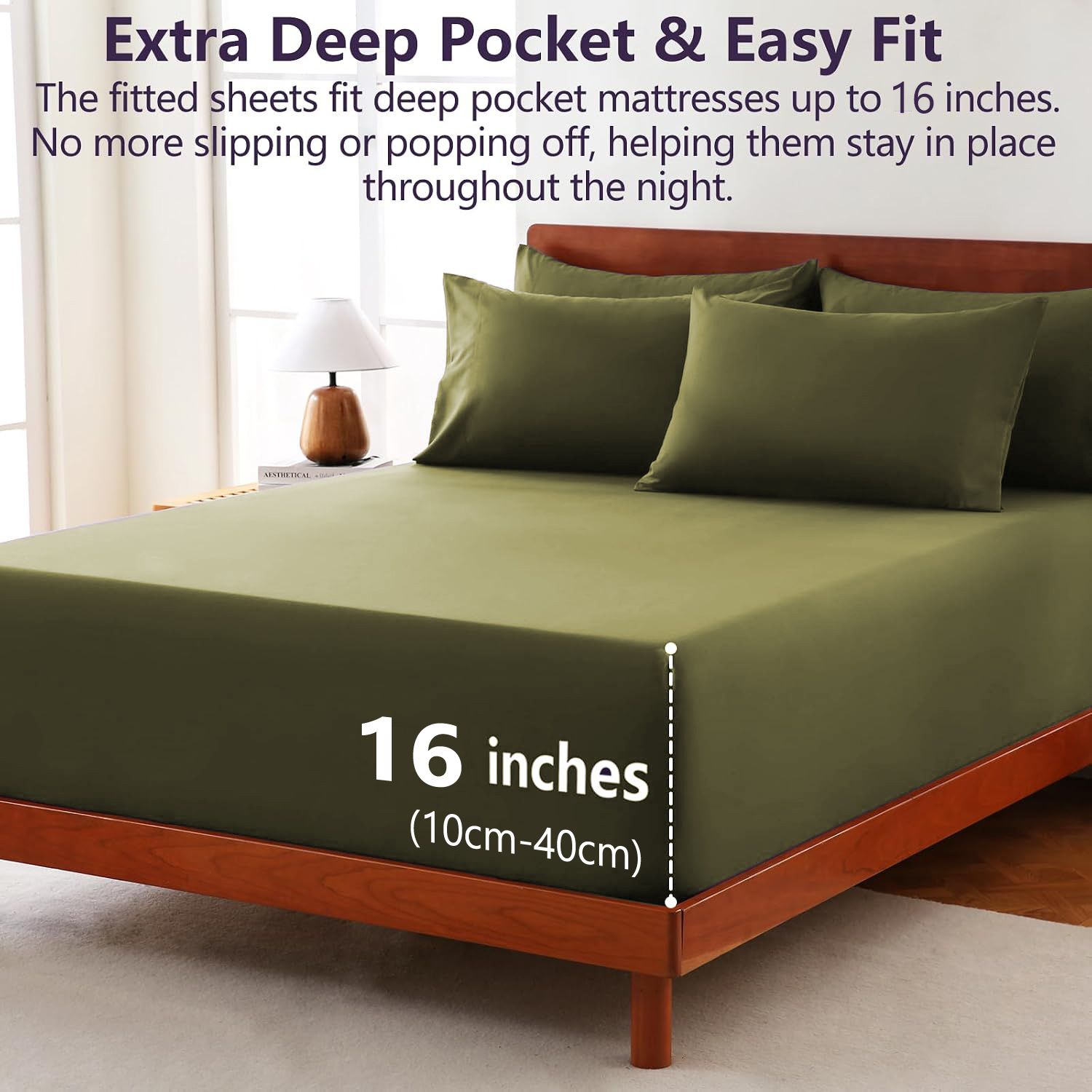 Hotel Soft Bed Sheet Set- Bedding Sheets & Pillowcases -Breathable Bedding view 2