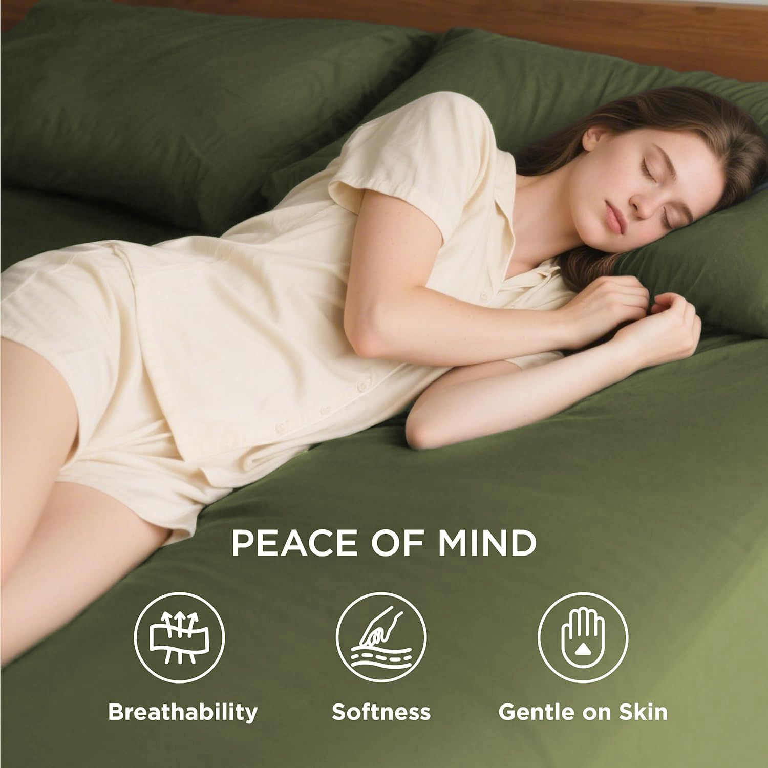 Hotel Soft Bed Sheet Set- Bedding Sheets & Pillowcases -Breathable Bedding view 3