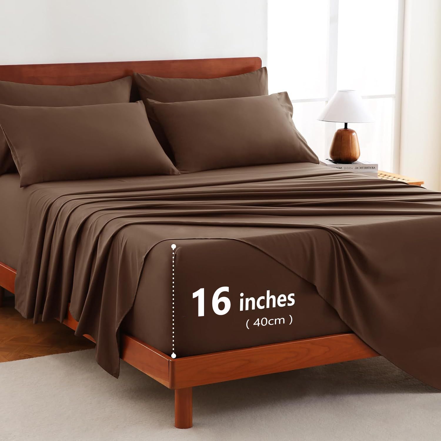 Hotel Soft Bed Sheet Set- Bedding Sheets & Pillowcases -Breathable Bedding