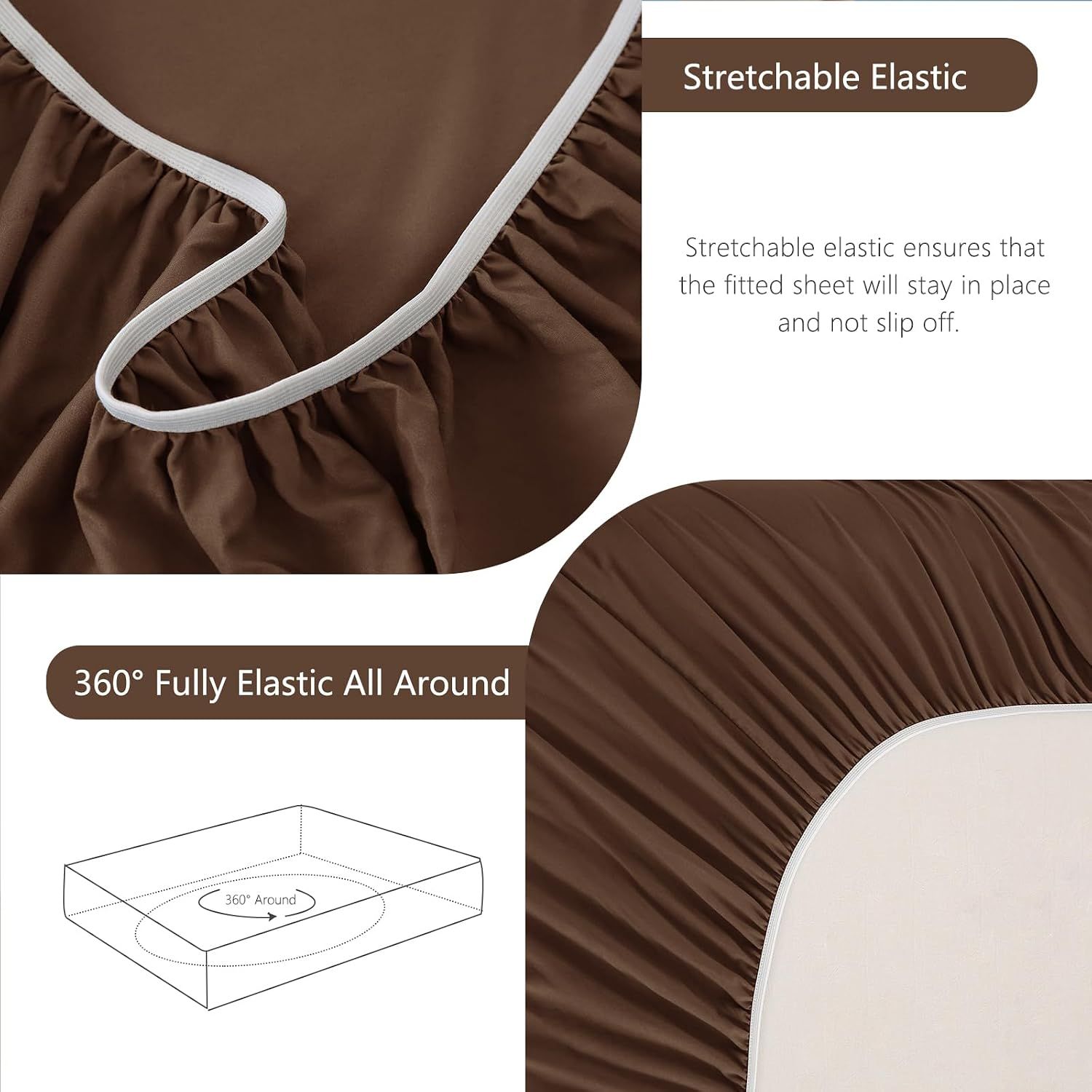 Hotel Soft Bed Sheet Set- Bedding Sheets & Pillowcases -Breathable Bedding view 6
