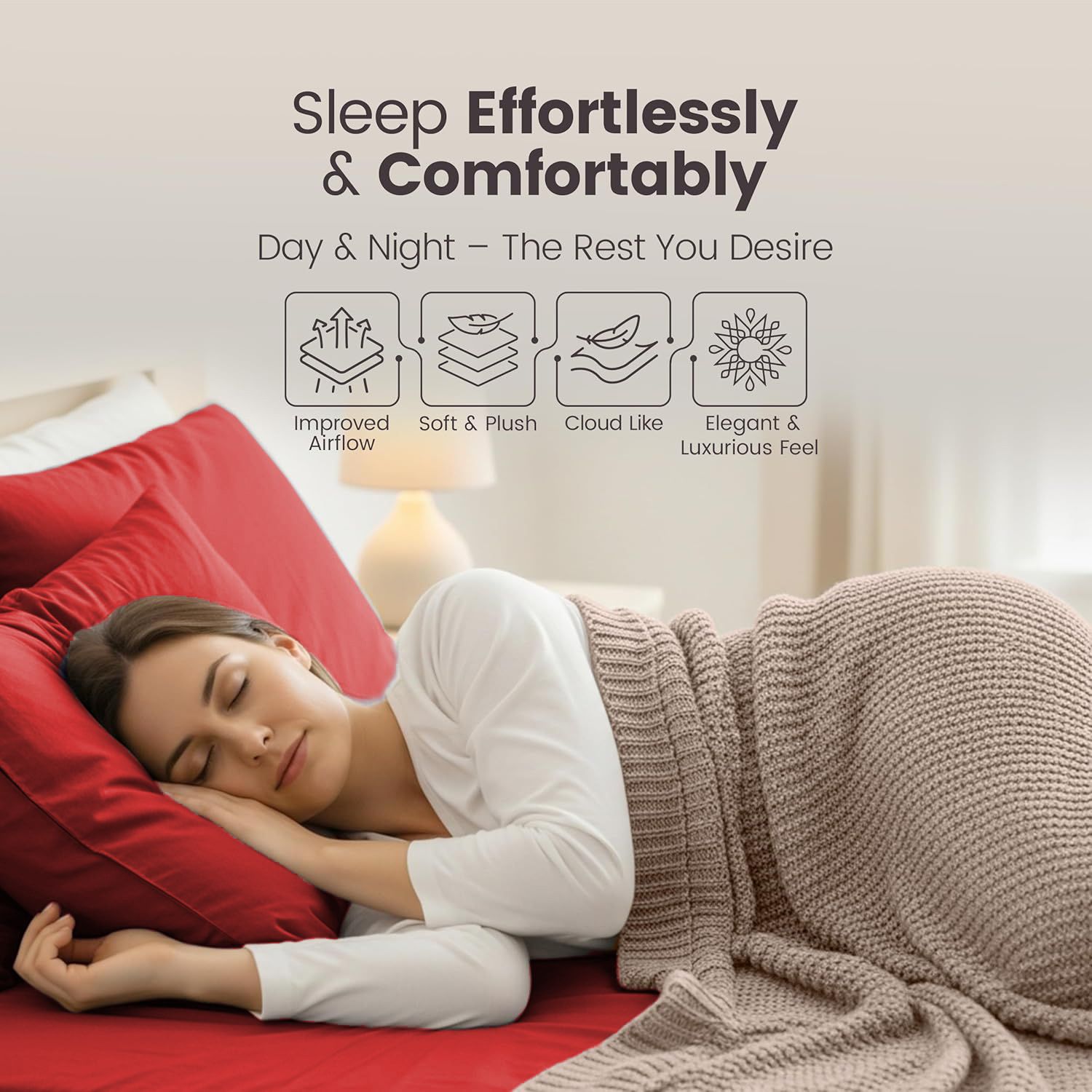 Hotel Quality Fitted Sheet - 1 Piece Fitted Sheet -Breathable Bedding - Wrinkle view 4