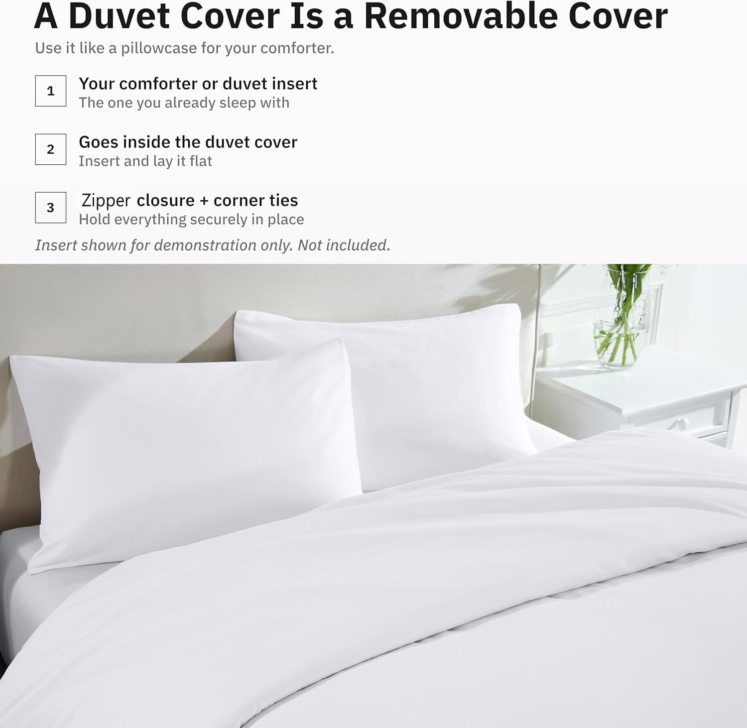 Hotel Soft Microfiber Duvet Cover Set-2000TC Quilt Cover Set & Pillowcases -1 view 4