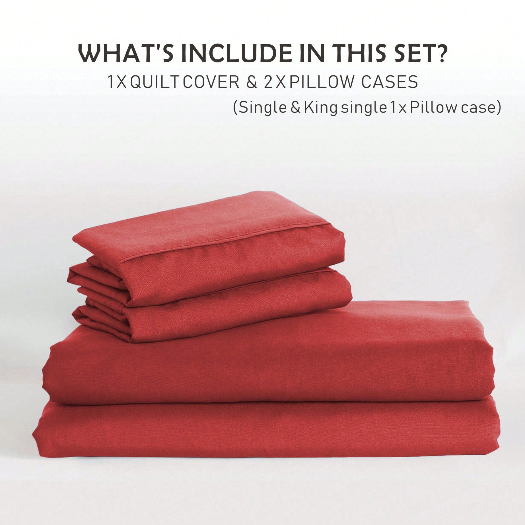 Hotel Soft Microfiber Duvet Cover Set-2000TC Quilt Cover Set & Pillowcases -1 view 7