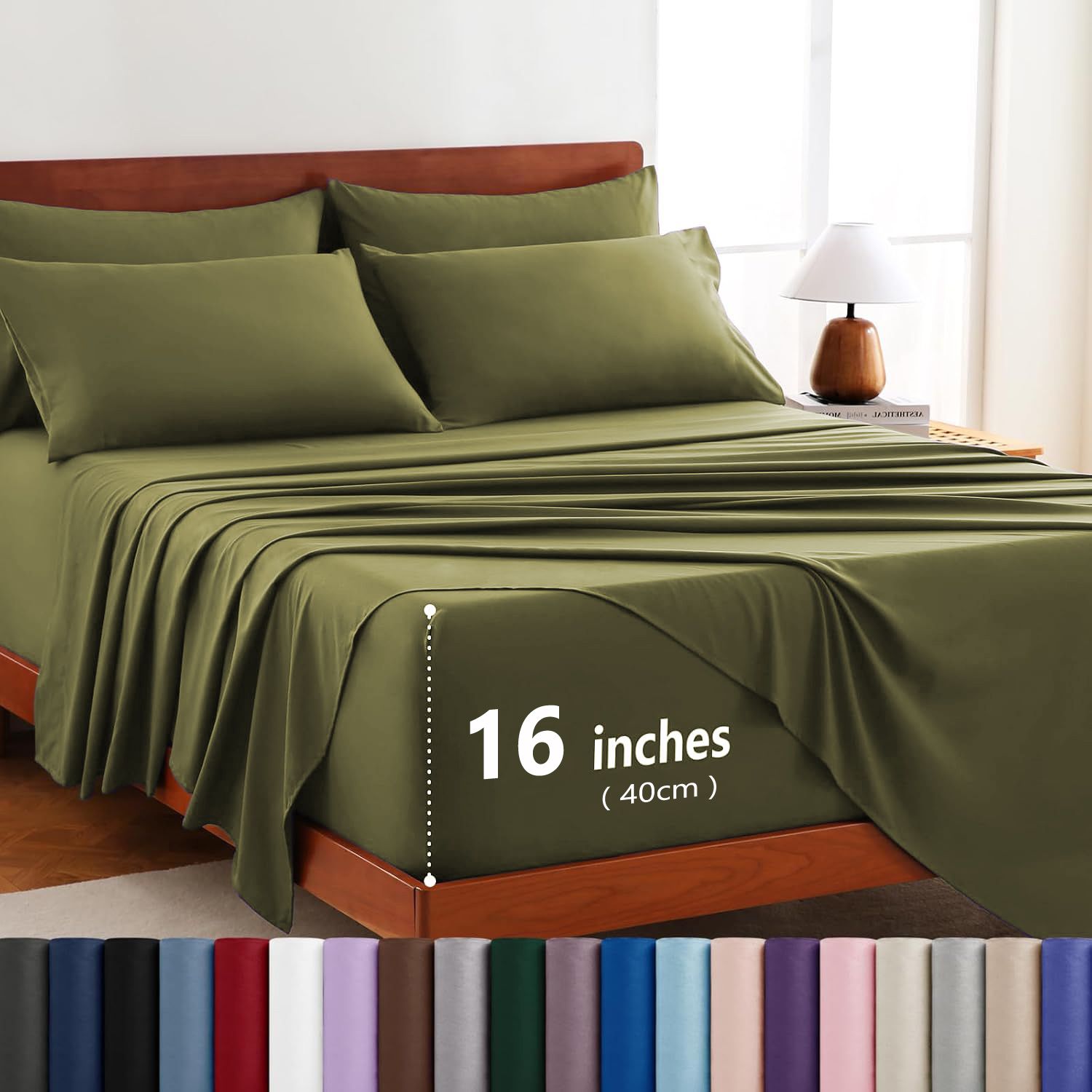 Hotel Soft Bed Sheet Set- Bedding Sheets & Pillowcases -Breathable Bedding
