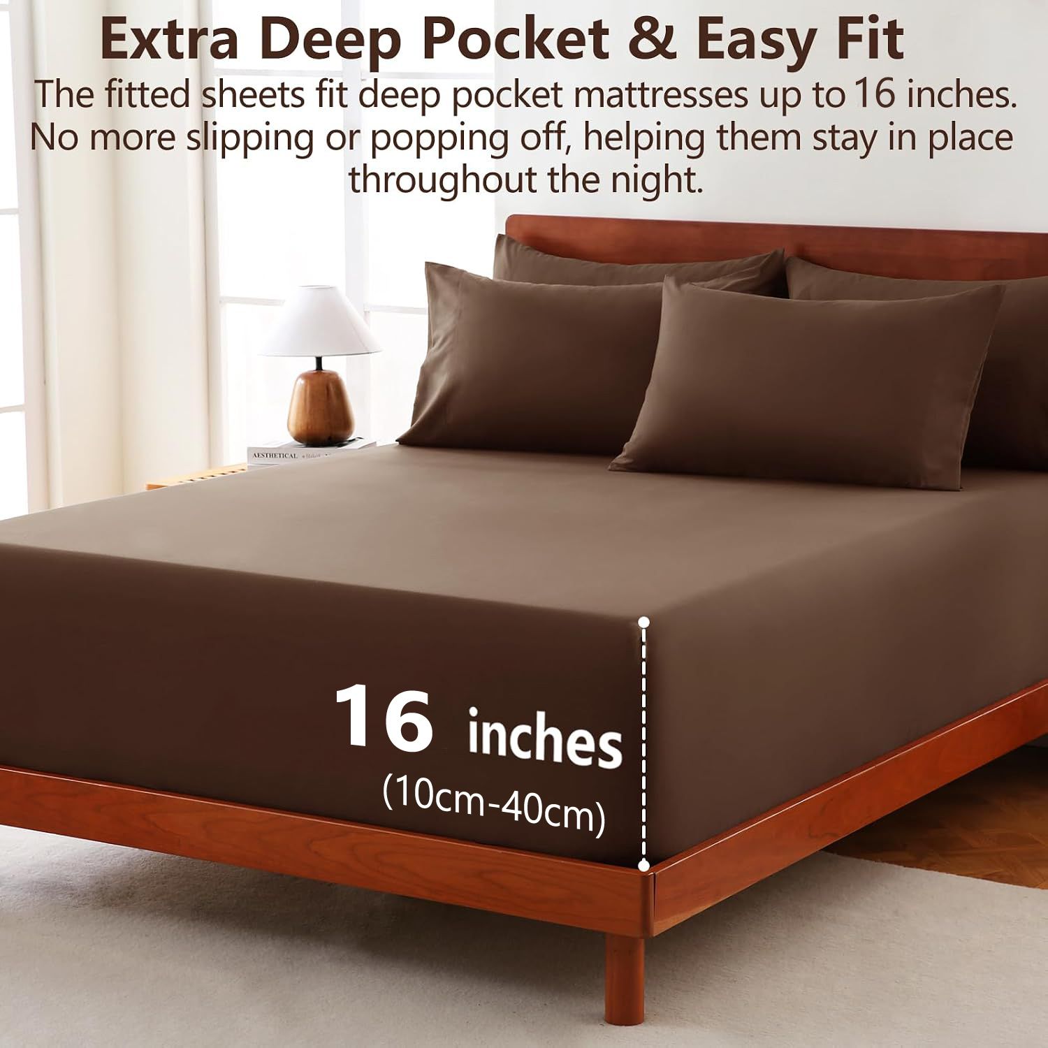 Hotel Soft Bed Sheet Set- Bedding Sheets & Pillowcases -Breathable Bedding view 2
