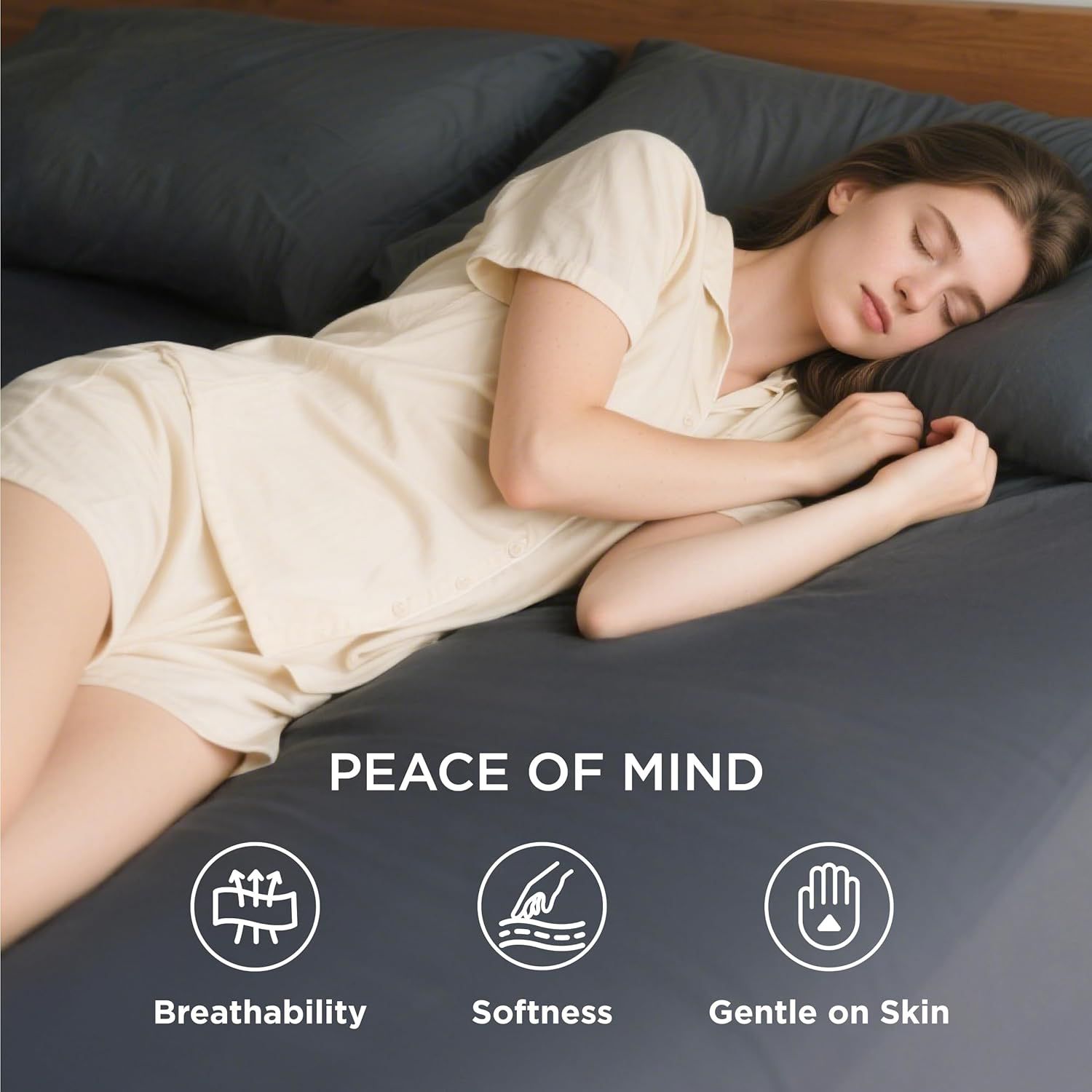Hotel Soft Bed Sheet Set- Bedding Sheets & Pillowcases -Breathable Bedding view 2
