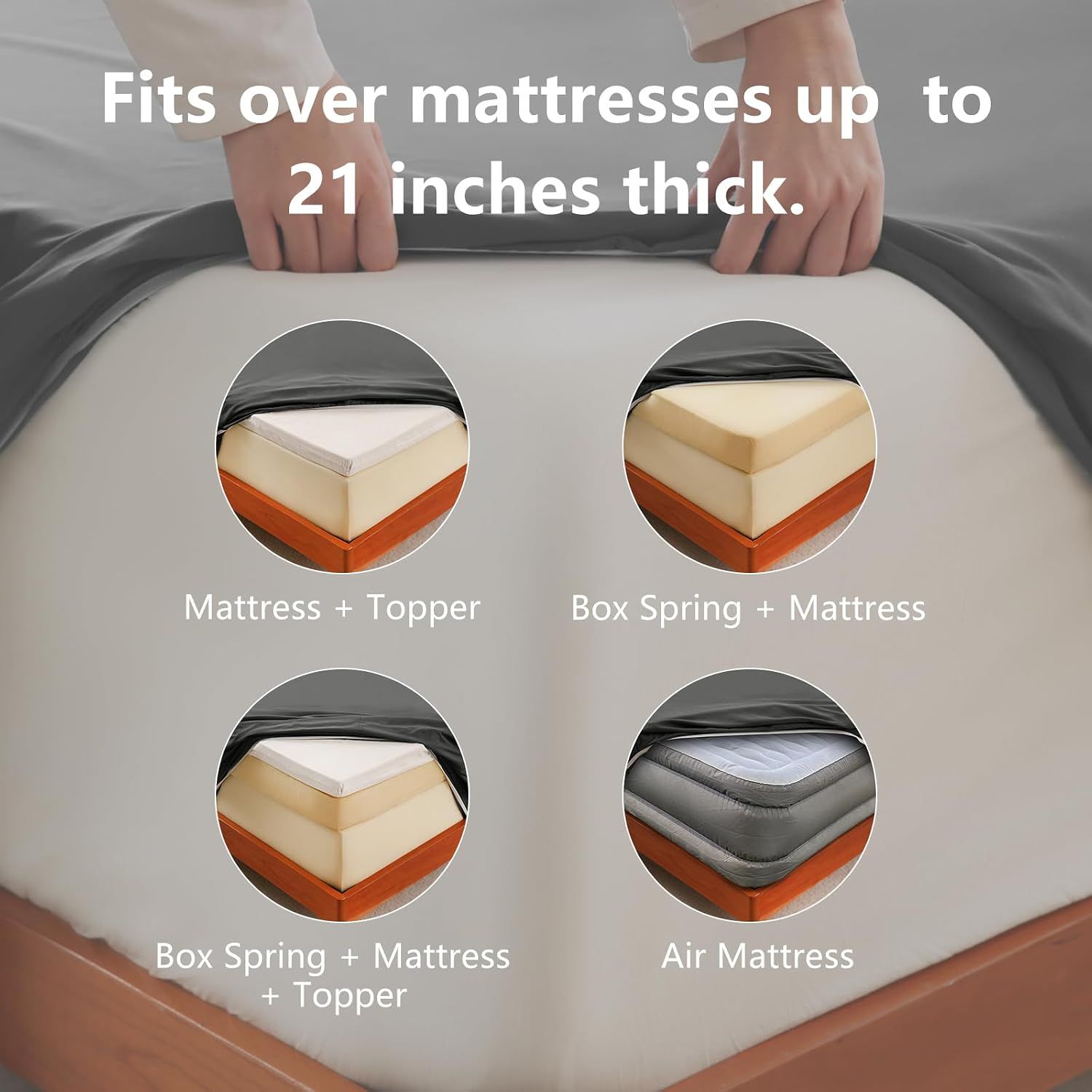 Hotel Soft Bed Sheet Set- Bedding Sheets & Pillowcases -Breathable Bedding view 3