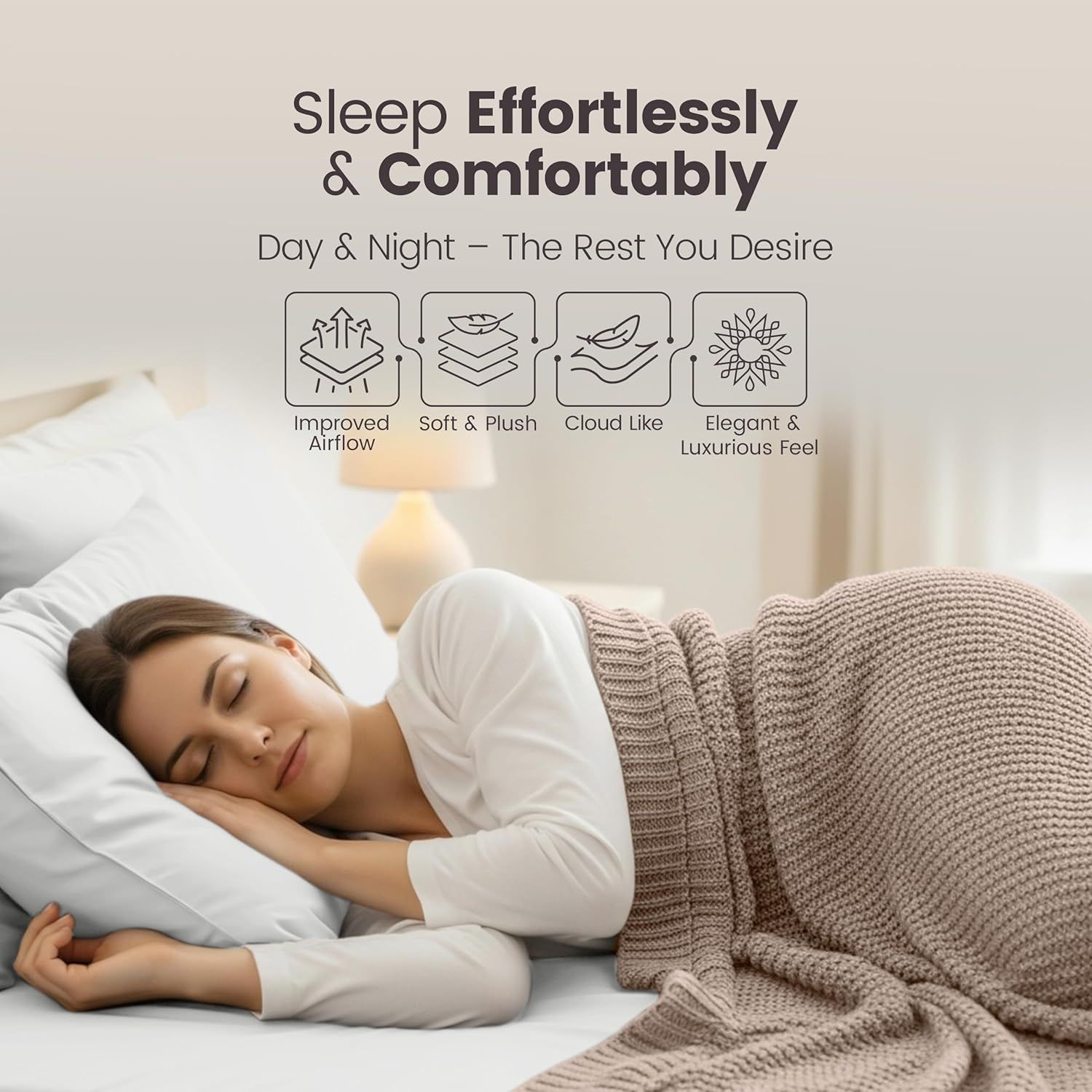 Hotel Quality Fitted Sheet - 1 Piece Fitted Sheet -Breathable Bedding - Wrinkle view 4