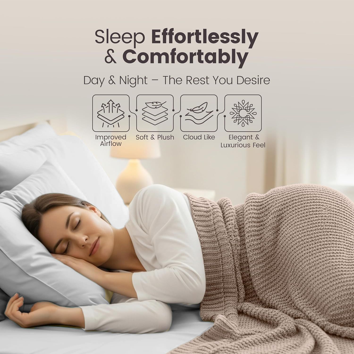 Hotel Quality Fitted Sheet - 1 Piece Fitted Sheet -Breathable Bedding - Wrinkle view 3