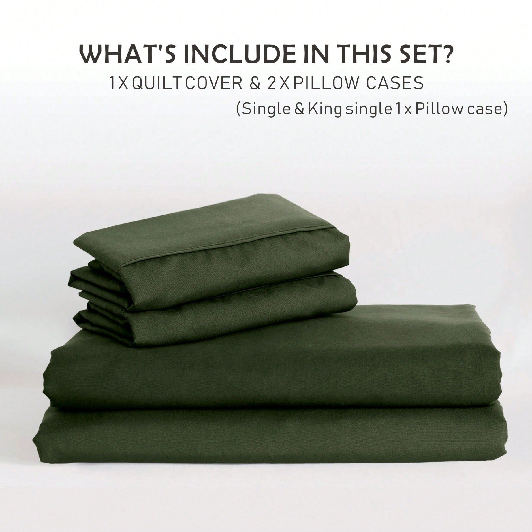 Hotel Soft Microfiber Duvet Cover Set-2000TC Quilt Cover Set & Pillowcases -1 view 5