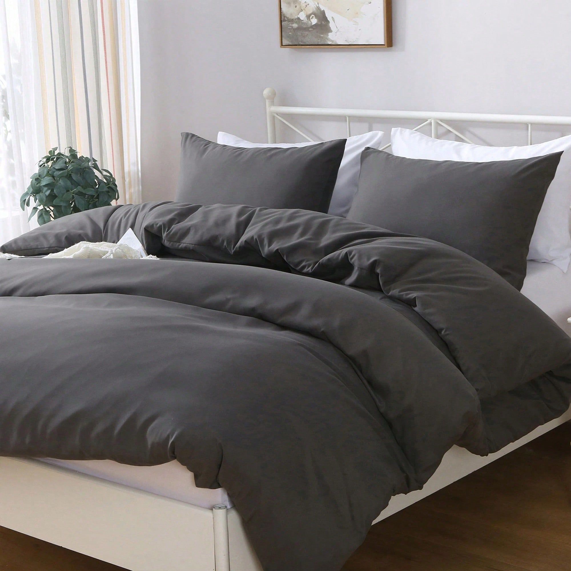 Hotel Soft Microfiber Duvet Cover Set-2000TC Quilt Cover Set & Pillowcases -1 view 2
