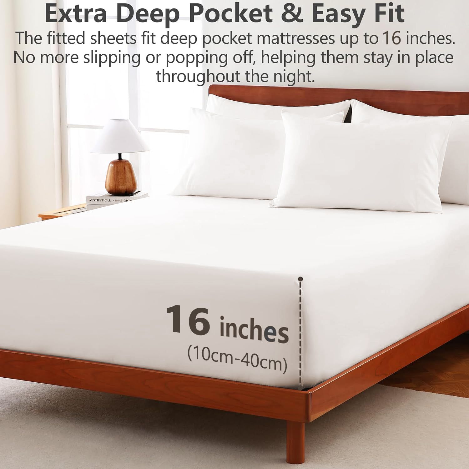Hotel Soft Bed Sheet Set- Bedding Sheets & Pillowcases -Breathable Bedding view 2