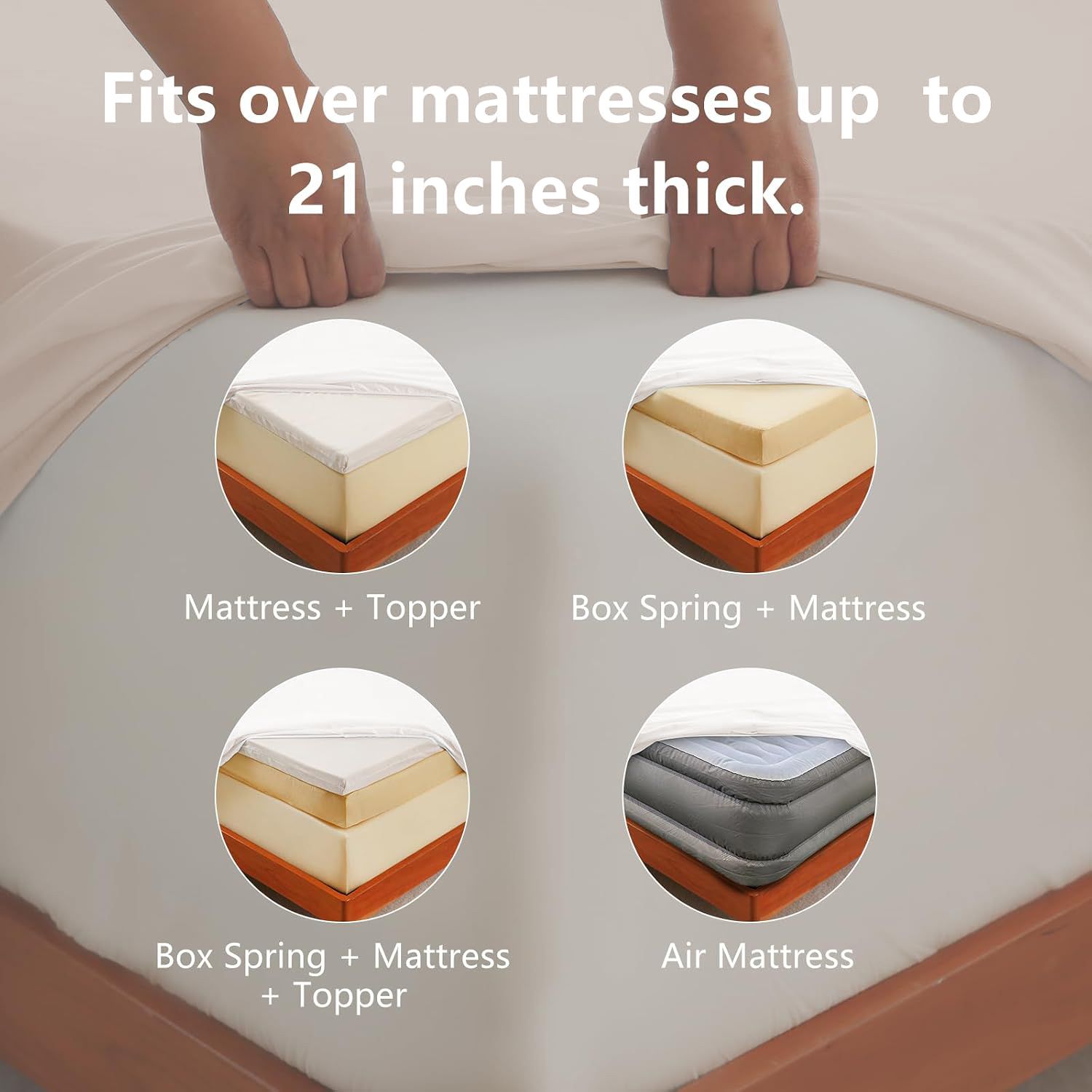 Hotel Soft Bed Sheet Set- Bedding Sheets & Pillowcases -Breathable Bedding view 4