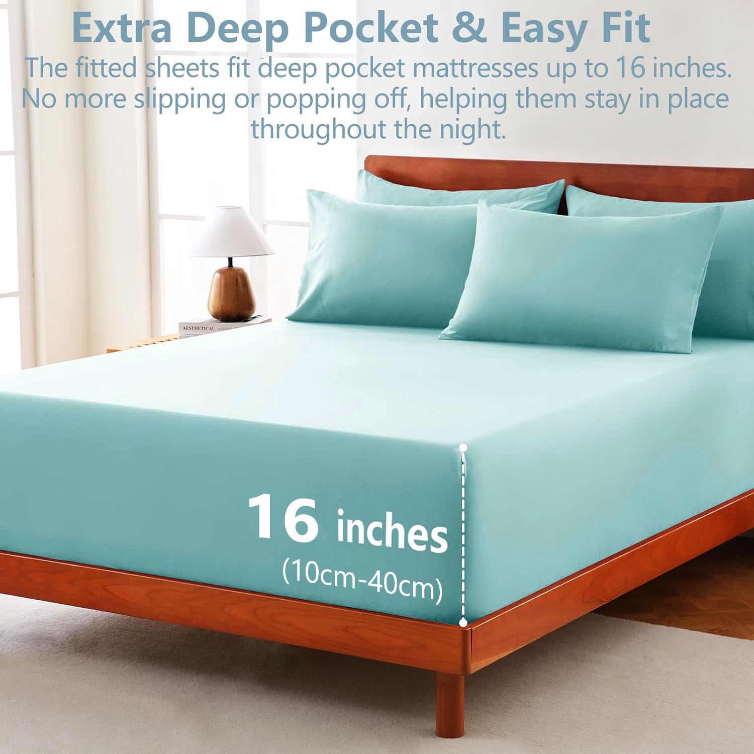 Hotel Soft Bed Sheet Set- Bedding Sheets & Pillowcases -Breathable Bedding view 2