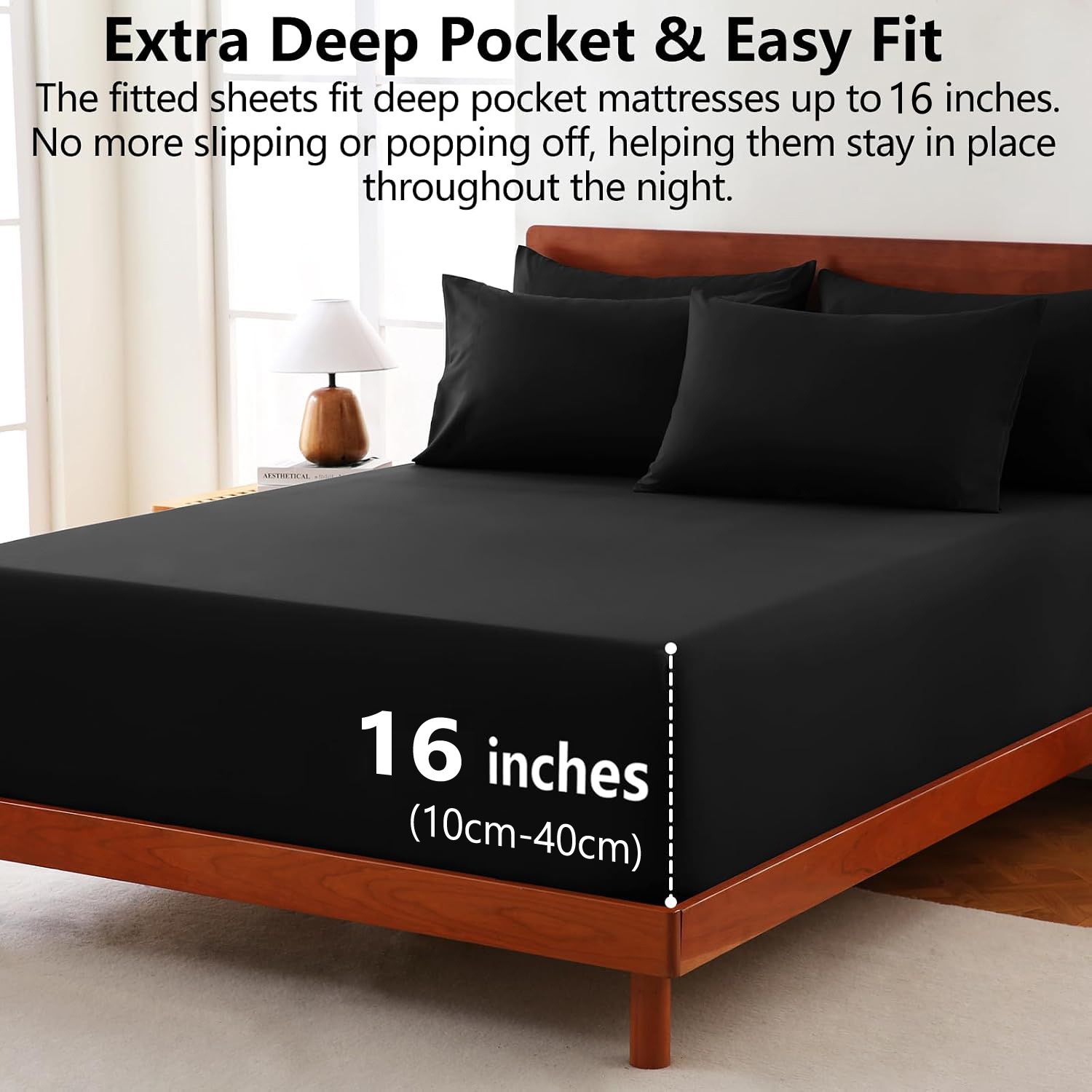 Hotel Soft Bed Sheet Set- Bedding Sheets & Pillowcases -Breathable Bedding view 2