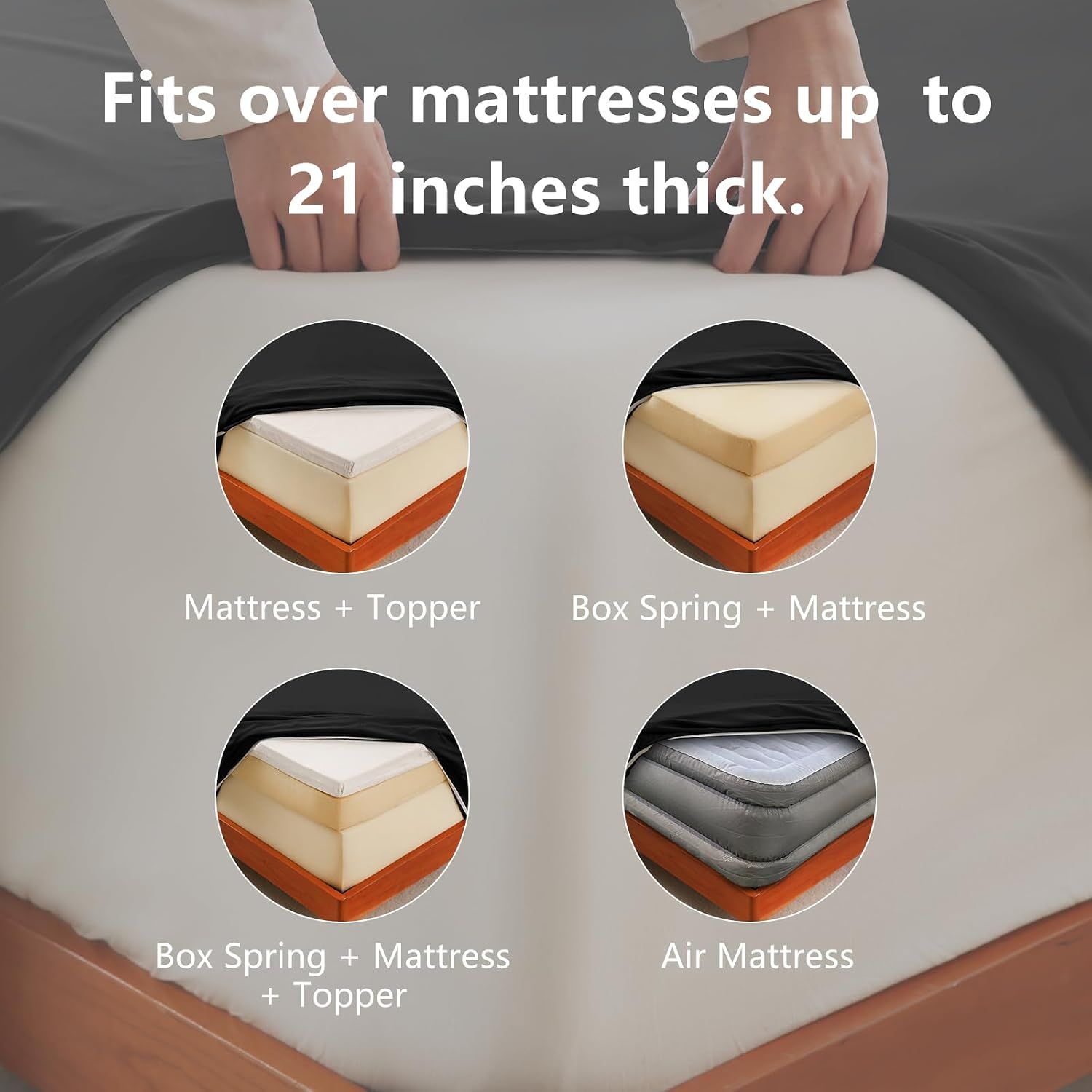 Hotel Soft Bed Sheet Set- Bedding Sheets & Pillowcases -Breathable Bedding view 4