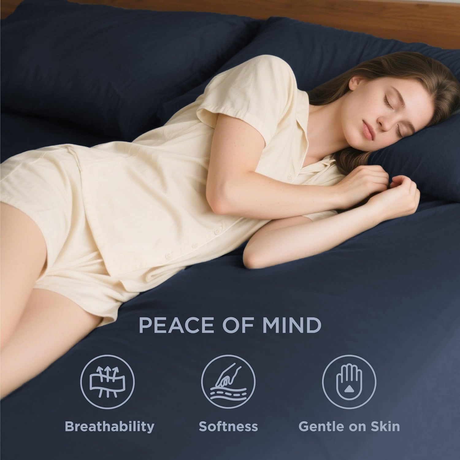 Hotel Soft Bed Sheet Set- Bedding Sheets & Pillowcases -Breathable Bedding view 3