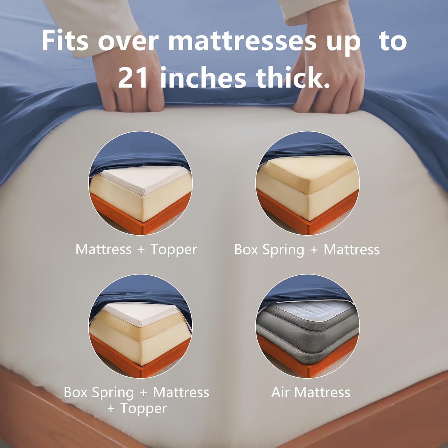Hotel Soft Bed Sheet Set- Bedding Sheets & Pillowcases -Breathable Bedding view 5