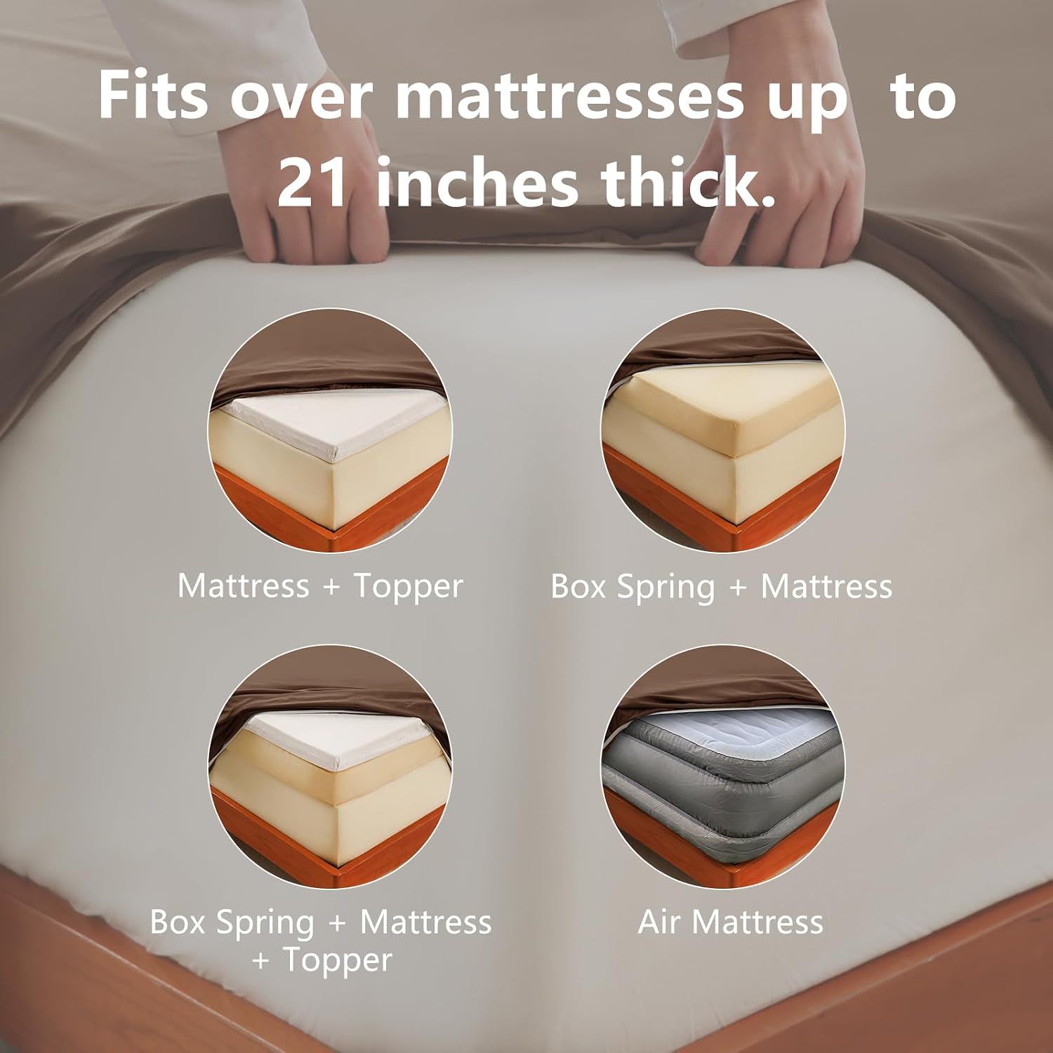 Hotel Soft Bed Sheet Set- Bedding Sheets & Pillowcases -Breathable Bedding view 4