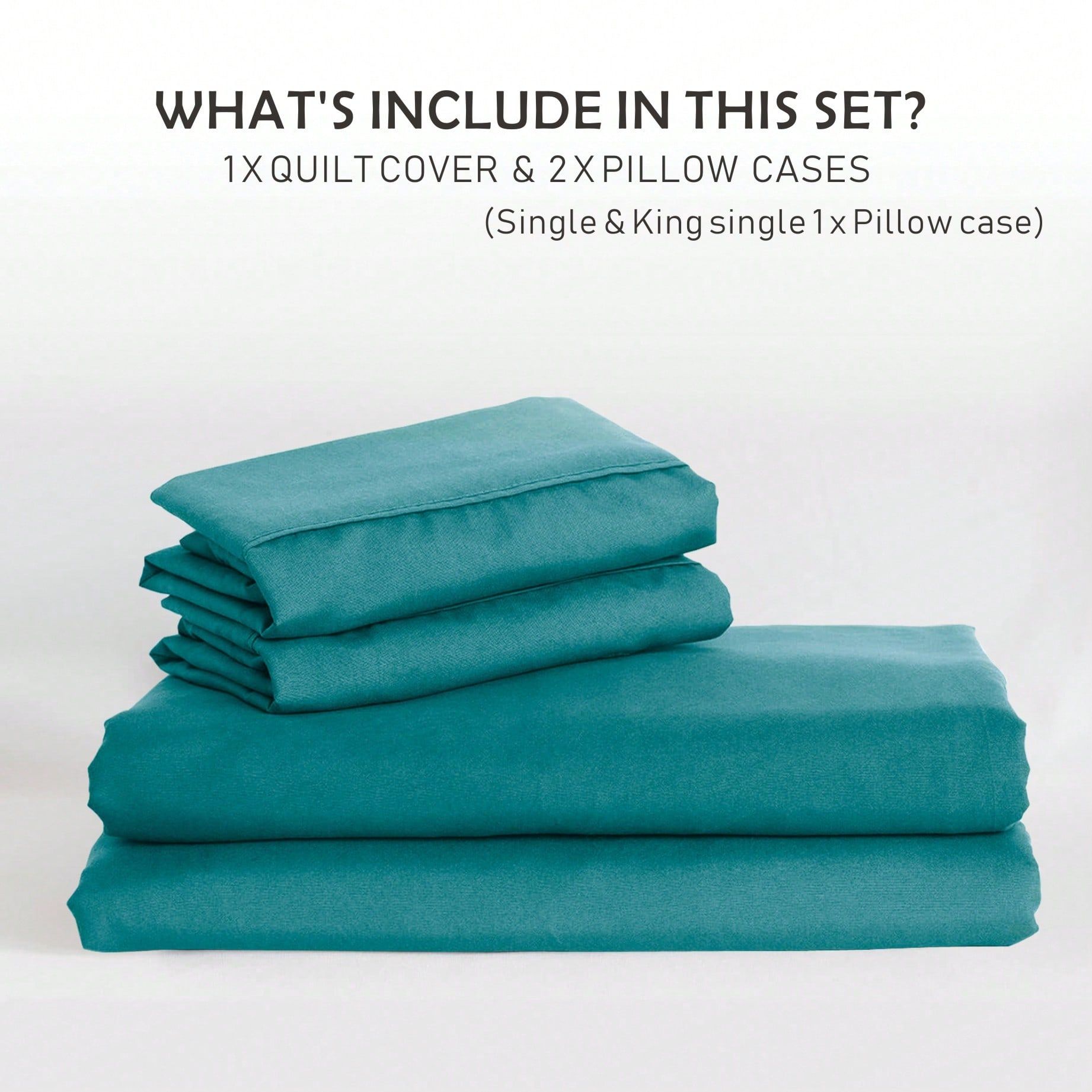 Hotel Soft Microfiber Duvet Cover Set-2000TC Quilt Cover Set & Pillowcases -1 view 5