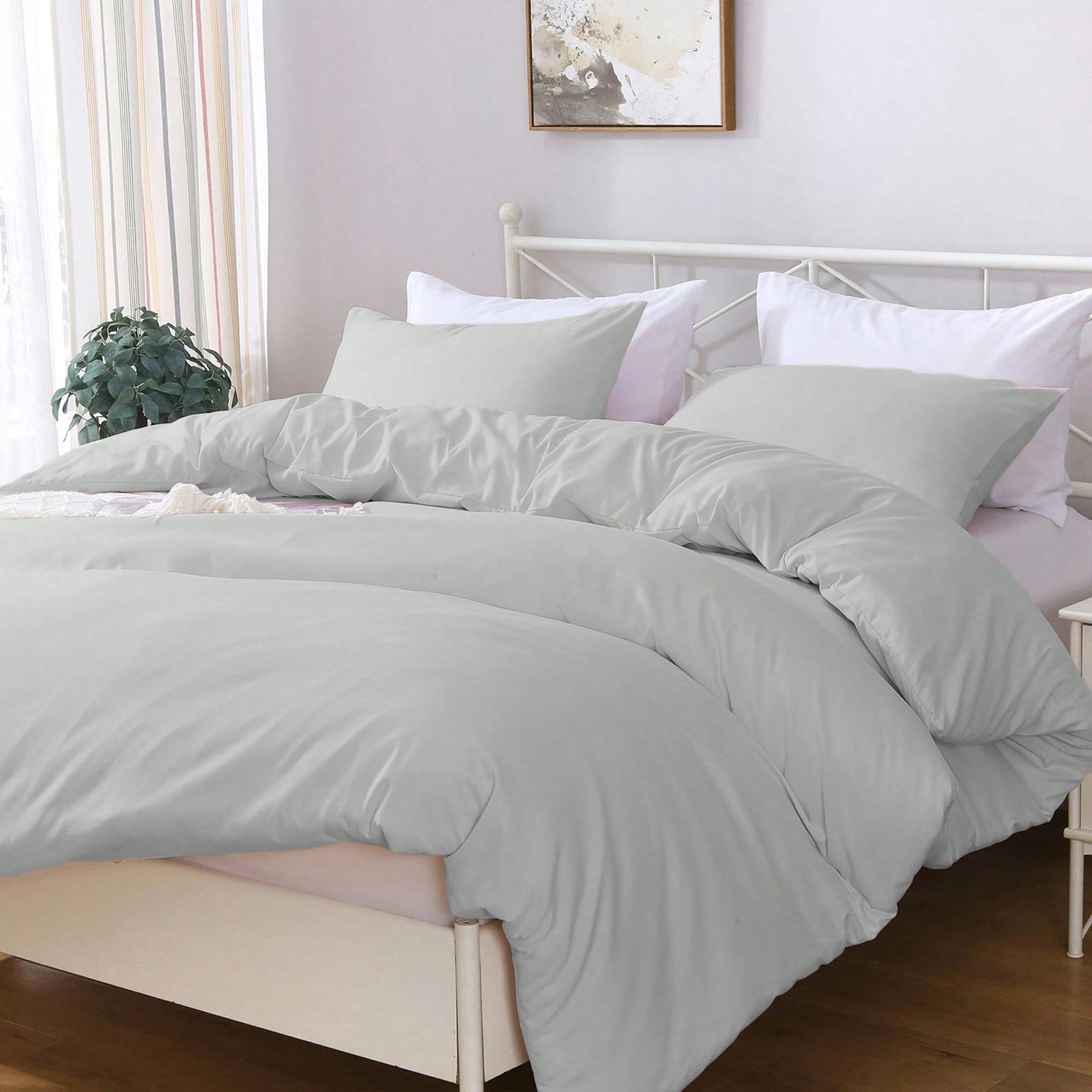 Hotel Soft Microfiber Duvet Cover Set-2000TC Quilt Cover Set & Pillowcases -1 view 2