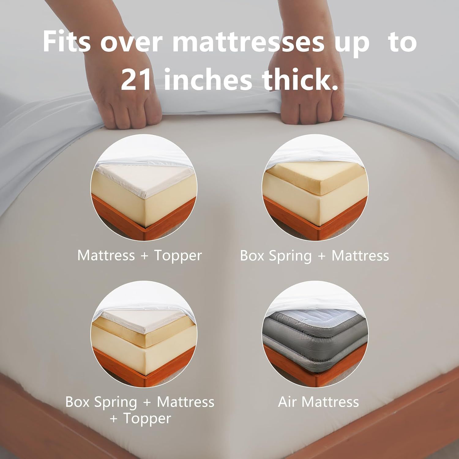 Hotel Soft Bed Sheet Set- Bedding Sheets & Pillowcases -Breathable Bedding view 5