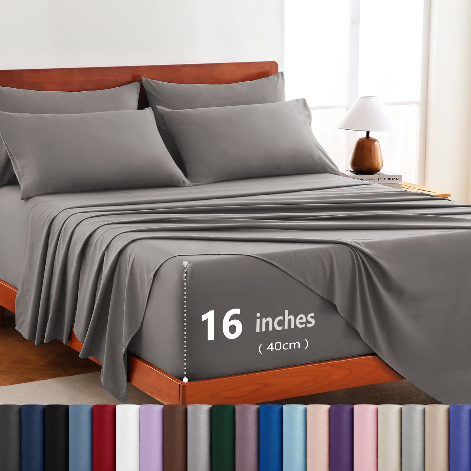 Hotel Soft Bed Sheet Set- Bedding Sheets & Pillowcases -Breathable Bedding