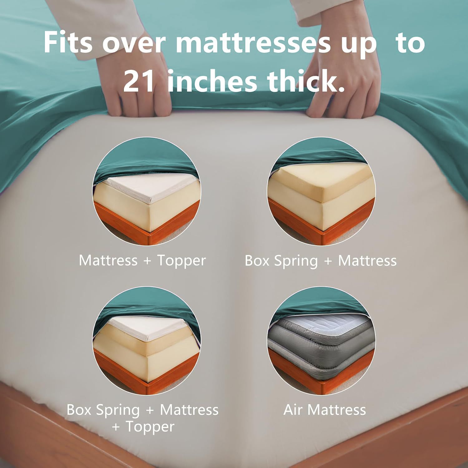 Hotel Soft Bed Sheet Set- Bedding Sheets & Pillowcases -Breathable Bedding view 5