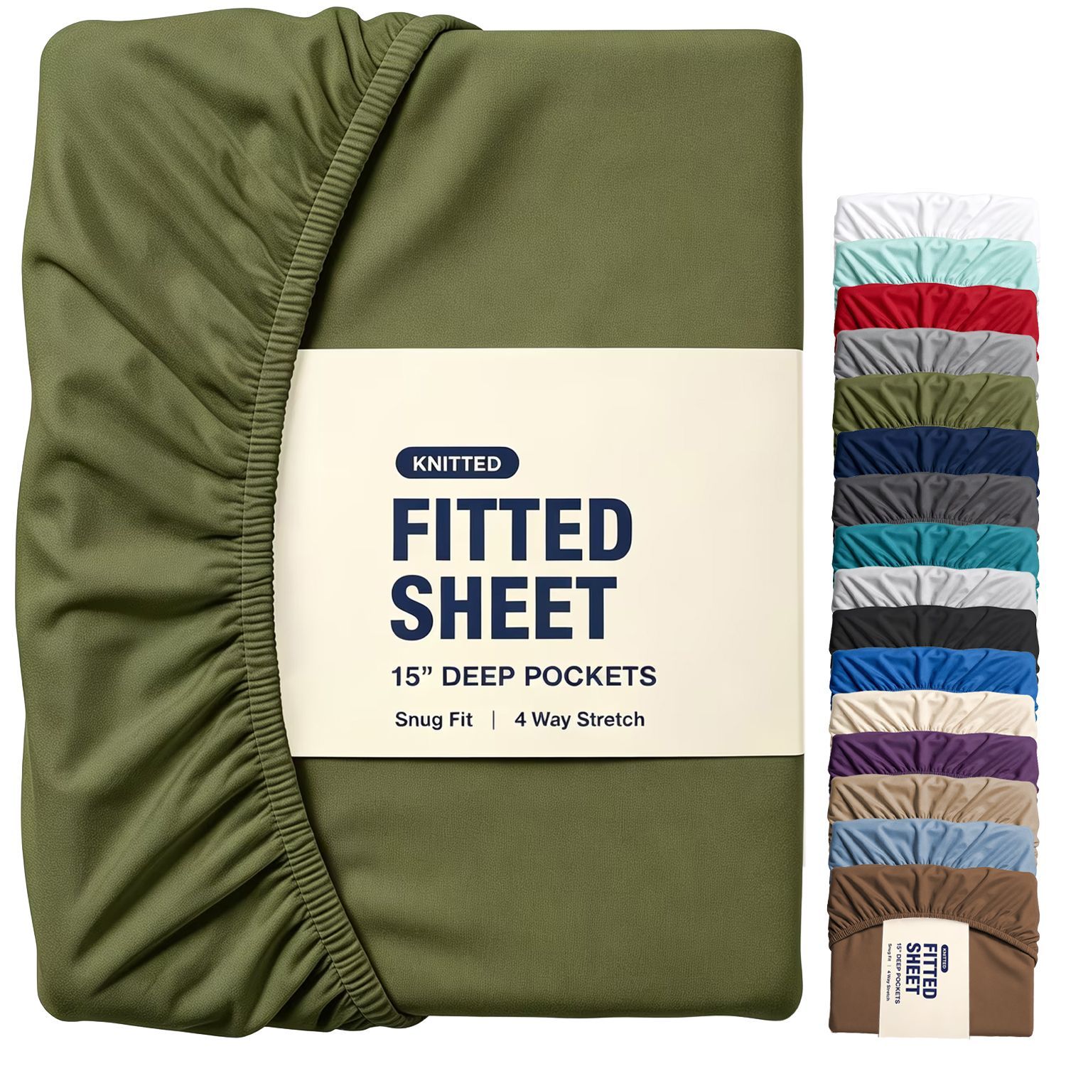 Hotel Quality Fitted Sheet - 1 Piece Fitted Sheet -Breathable Bedding - Wrinkle