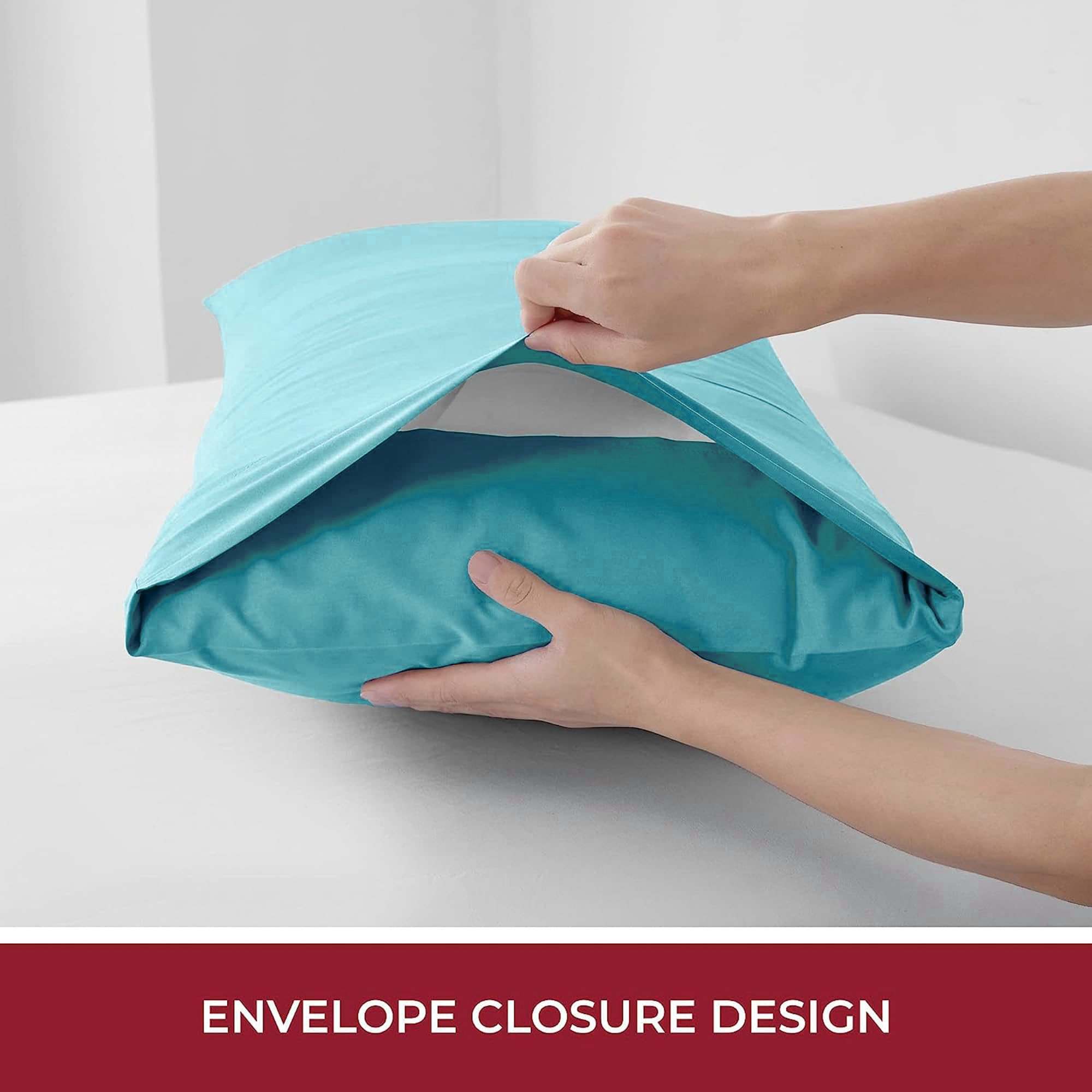 3 Piece Fitted Sheet Set- Fitted Sheet & Pillowcases -Breathable Bedding - Wrinkle view 5