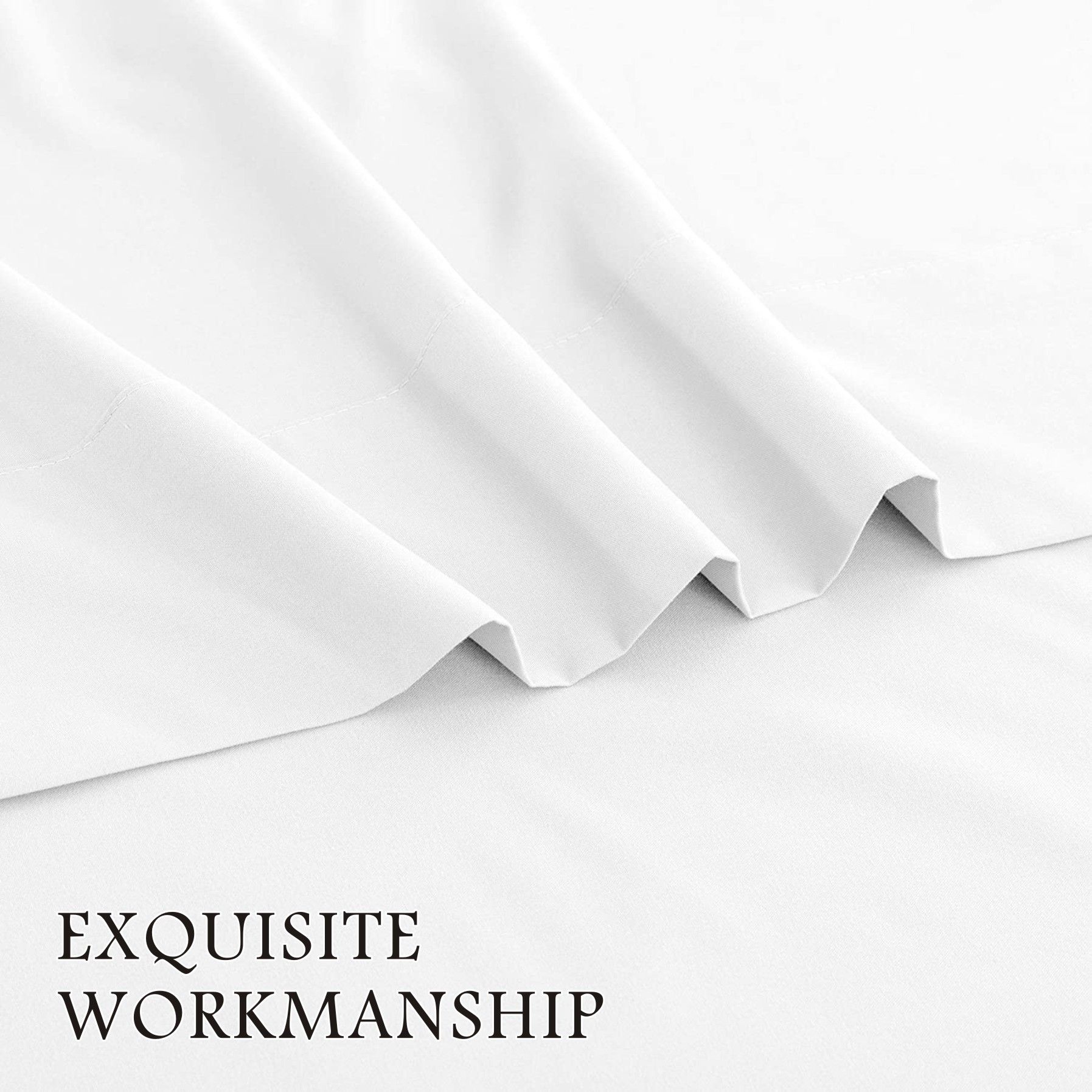 4 Piece Bed Sheet Set- Bedding Sheets & Pillowcases -Breathable Bedding - Wrinkle view 4