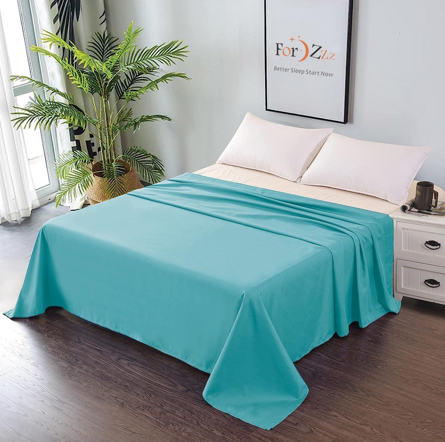 Elegant Comfort Premium Hotel Quality 1-Piece Double Flat Sheet
