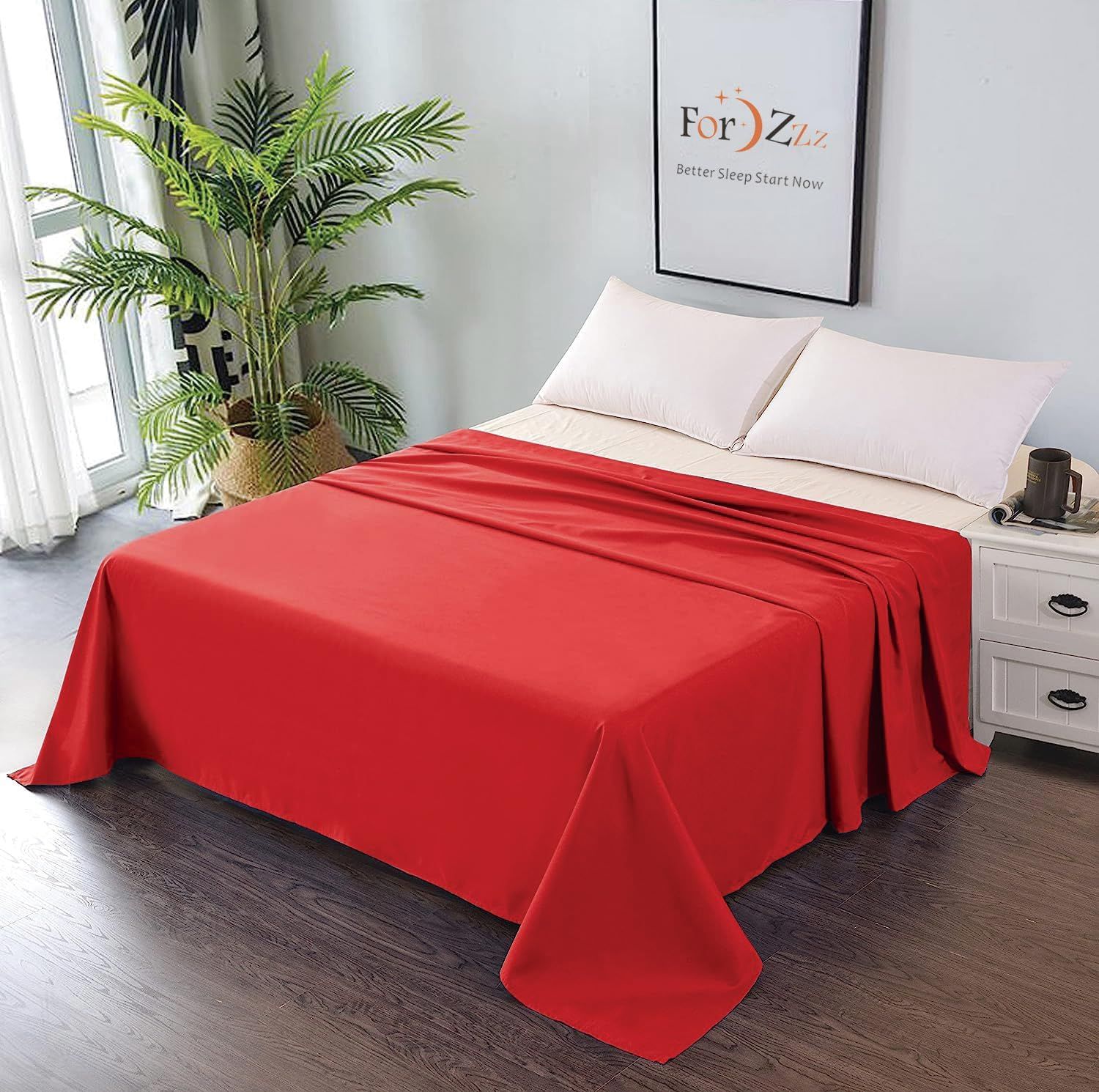 Elegant Comfort Premium Hotel Quality 1-Piece Double Flat Sheet