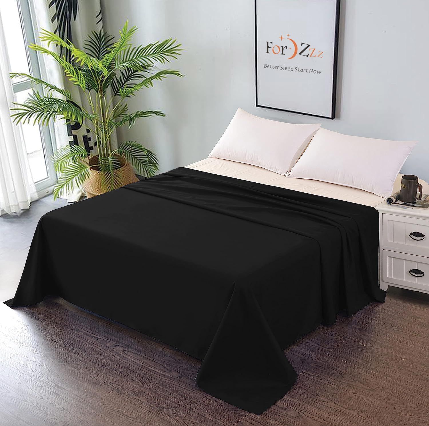 Elegant Comfort Premium Hotel Quality 1-Piece Double Flat Sheet