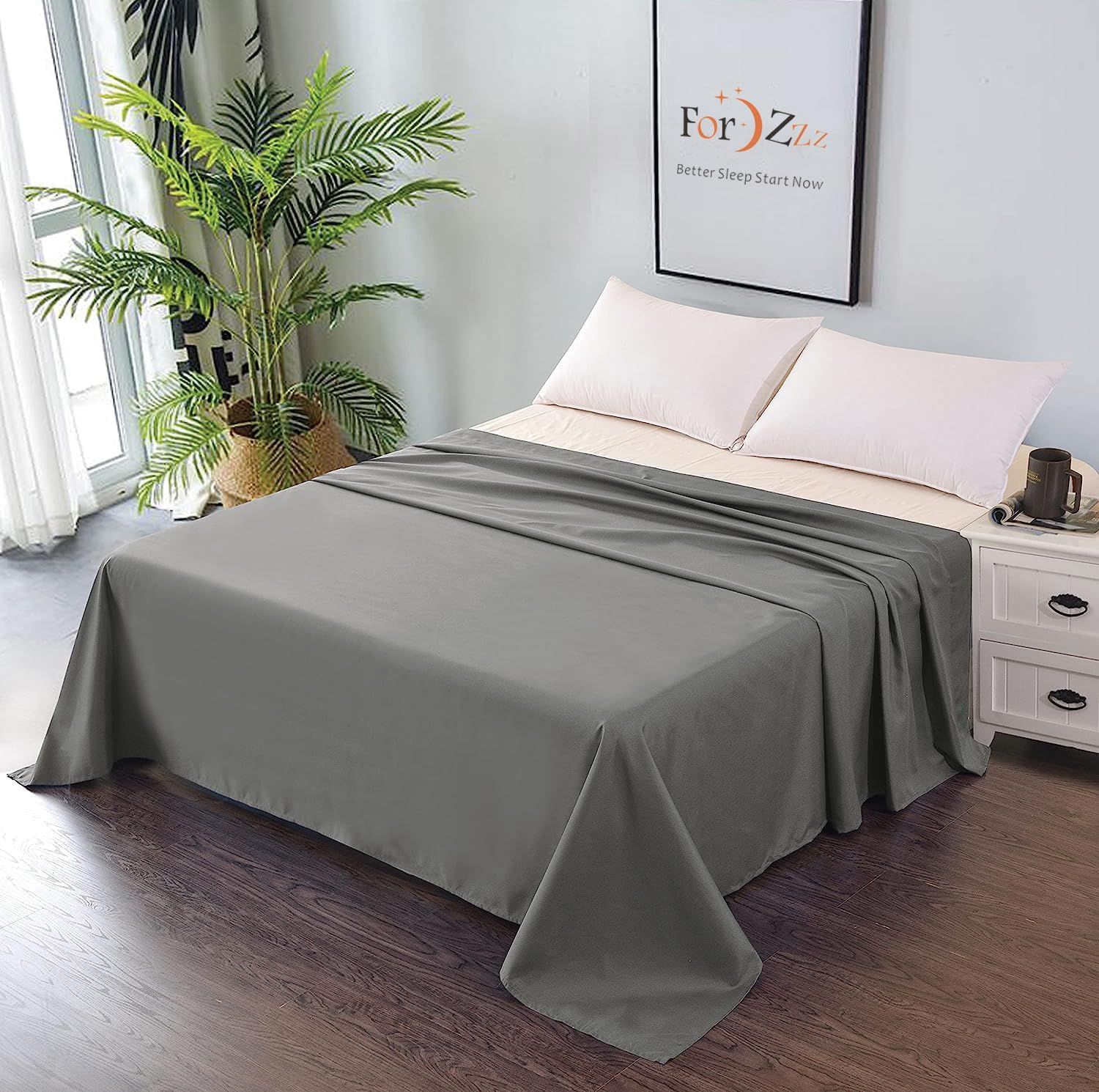 Elegant Comfort Premium Hotel Quality 1-Piece Double Flat Sheet