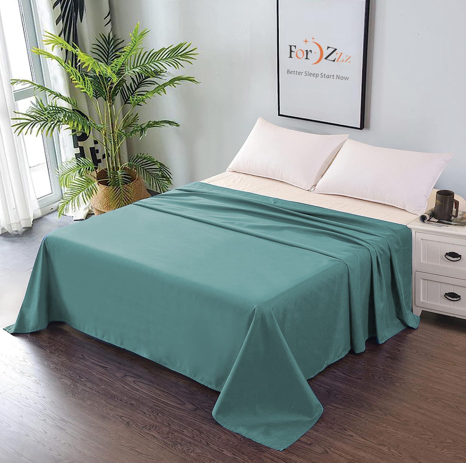 Elegant Comfort Premium Hotel Quality 1-Piece Double Flat Sheet