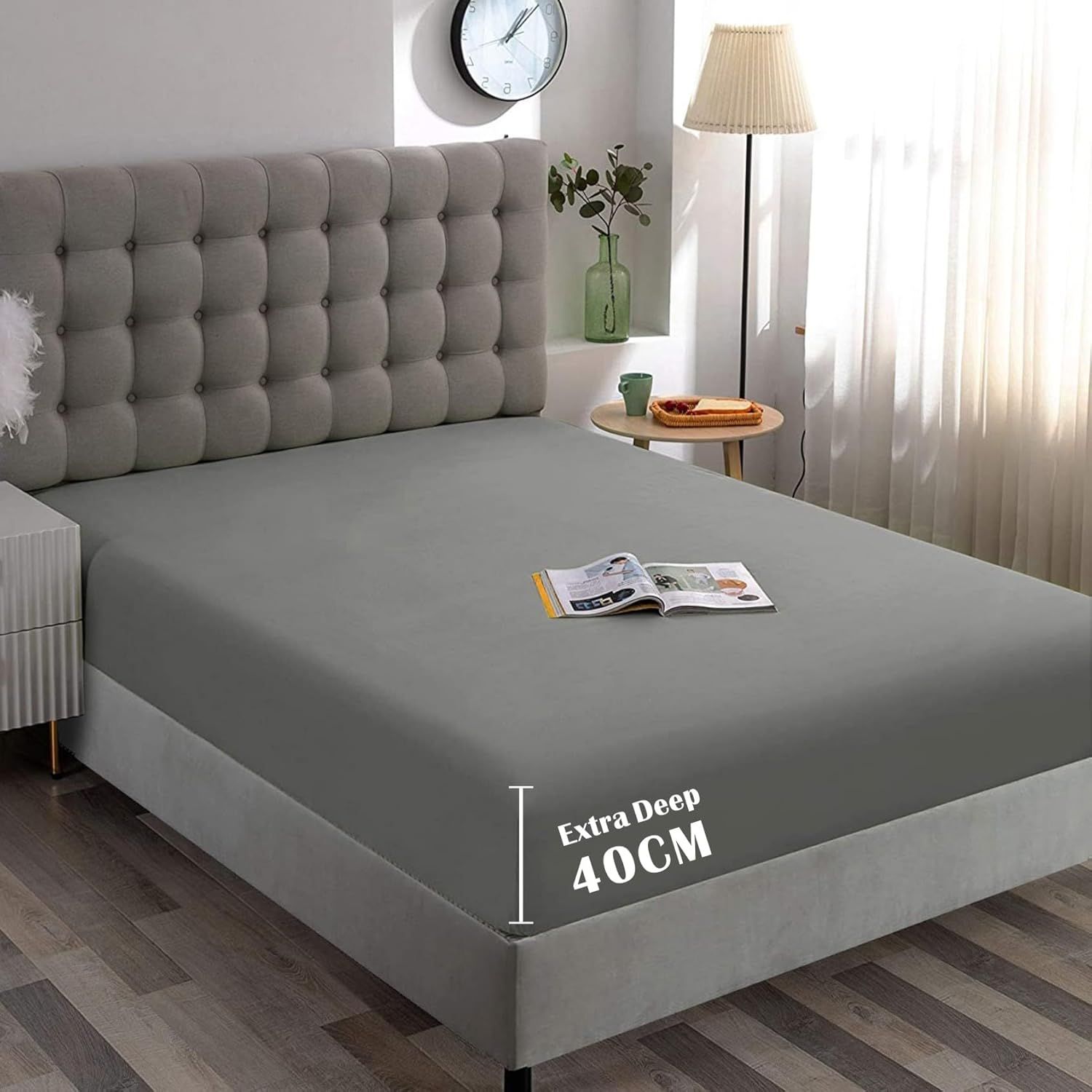 Hotel Quality Fitted Sheet - 1 Piece Fitted Sheet -Breathable Bedding - Wrinkle