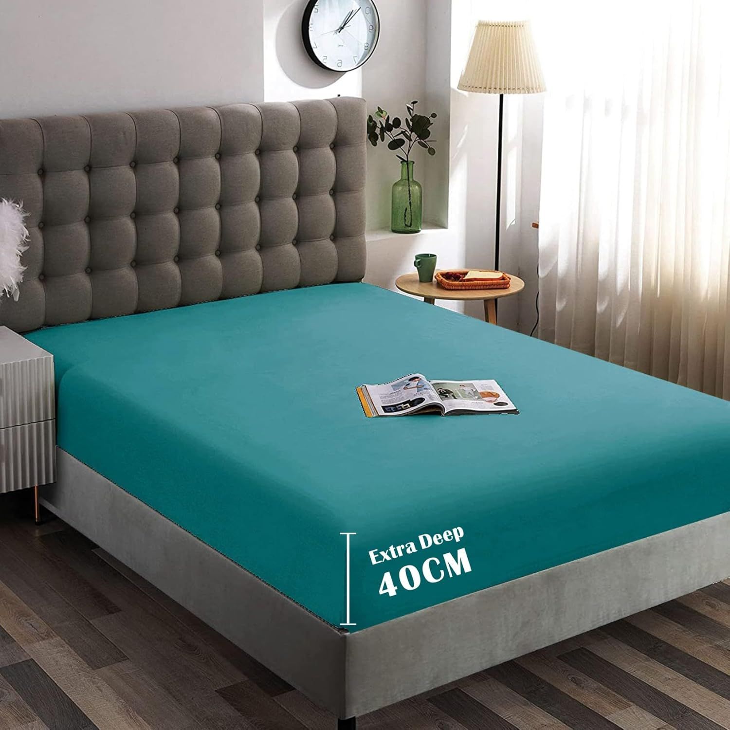 Hotel Quality Fitted Sheet - 1 Piece Fitted Sheet -Breathable Bedding - Wrinkle