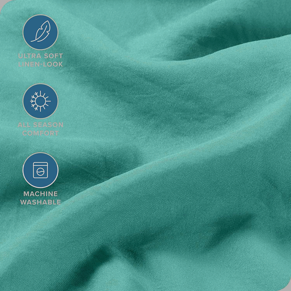 Hotel Quality Fitted Sheet - 1 Piece Fitted Sheet -Breathable Bedding - Wrinkle view 5