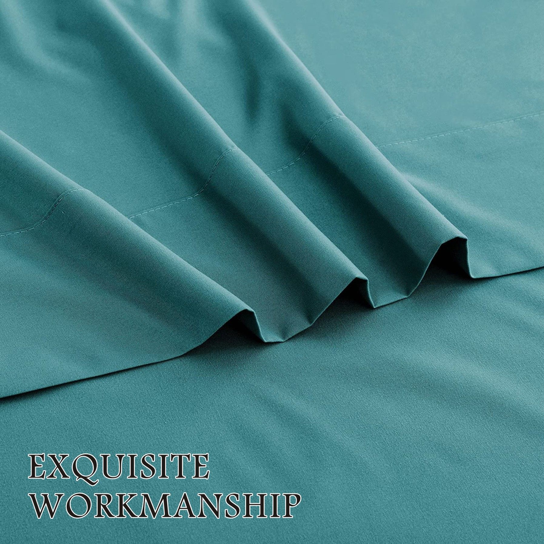 4 Piece Bed Sheet Set- Bedding Sheets & Pillowcases -Breathable Bedding - Wrinkle view 3