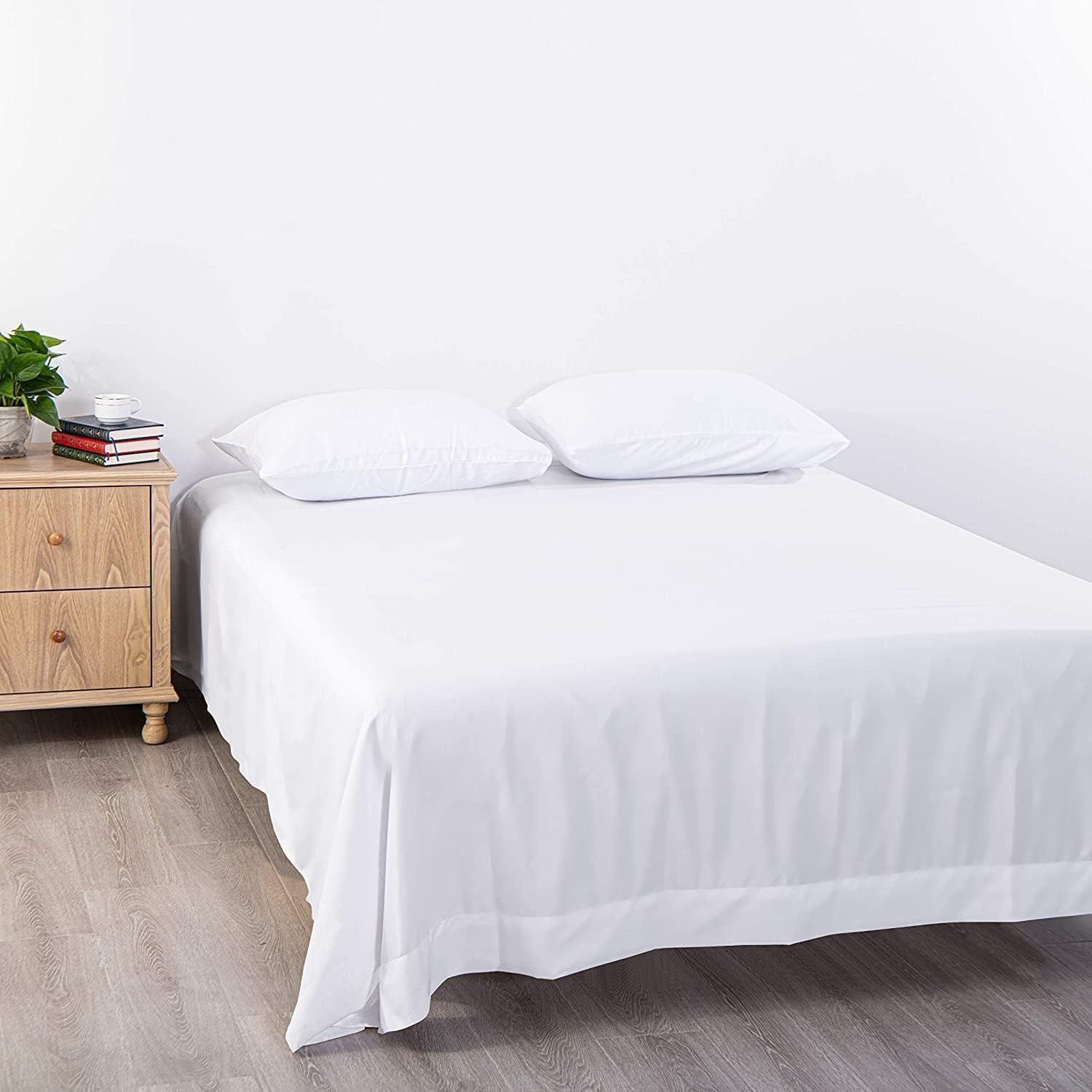 Elegant Comfort Premium Hotel Quality 1-Piece King Flat Sheet view 2