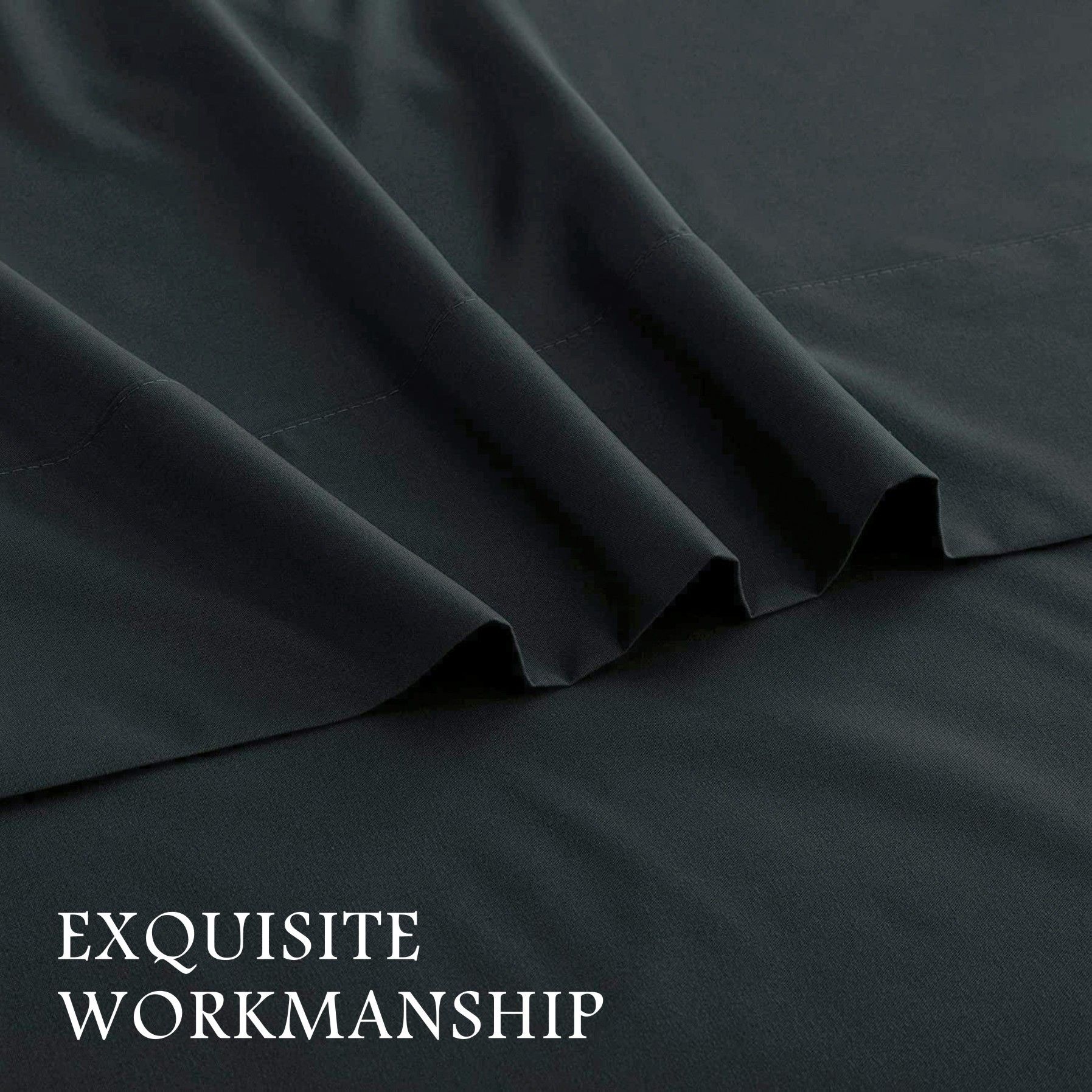 3 Piece Bed Sheet Set- Bedding Sheets & Pillowcases -Breathable Bedding - Wrinkle view 3