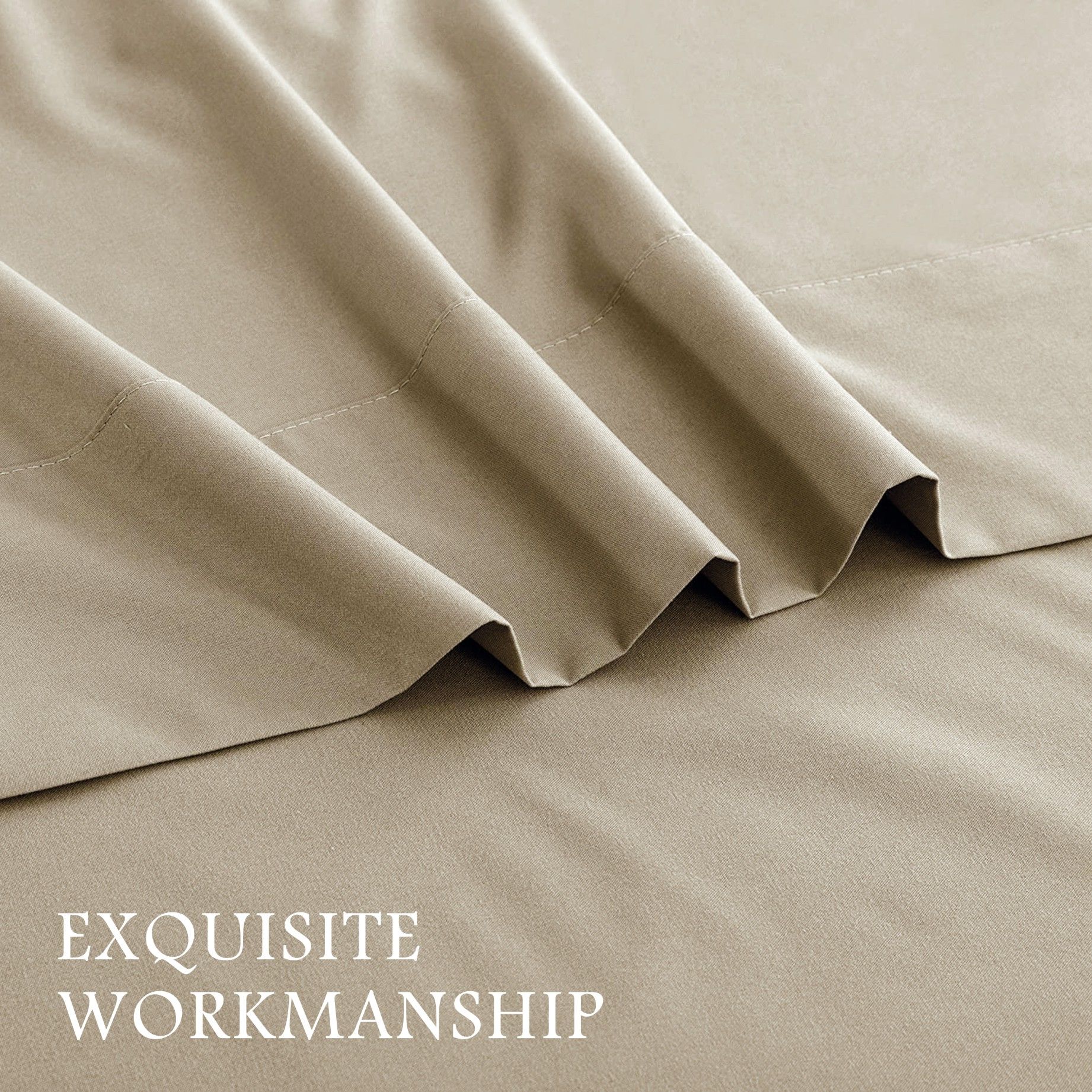 3 Piece Bed Sheet Set- Bedding Sheets & Pillowcases -Breathable Bedding - Wrinkle view 3