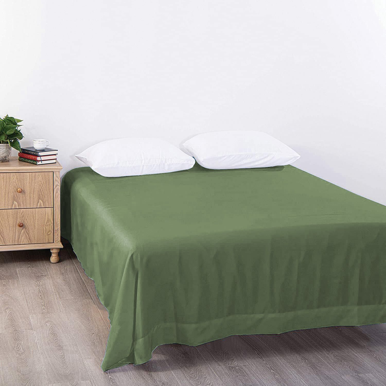 Elegant Comfort Premium Hotel Quality 1-Piece King Single Flat Sheet view 2