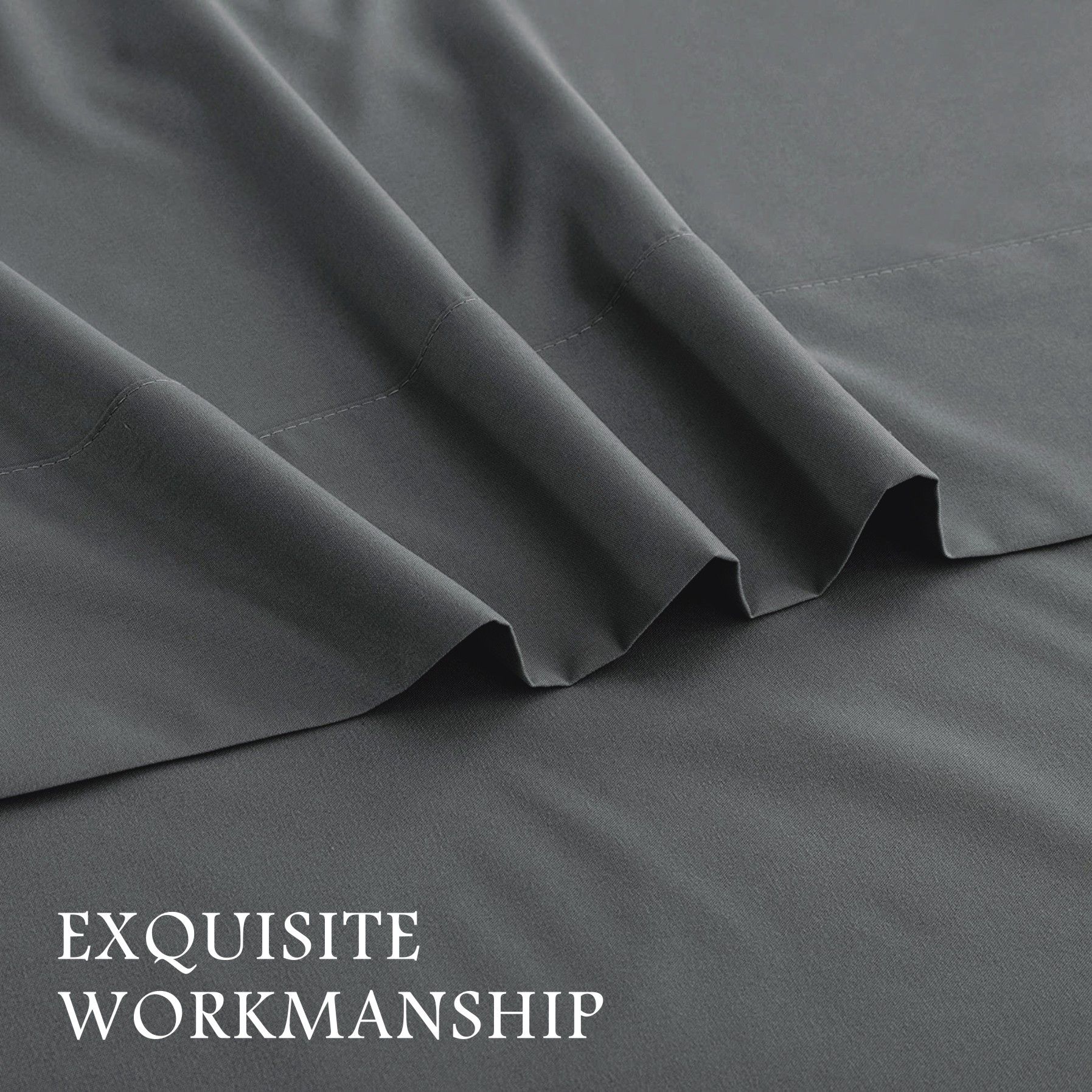 4 Piece Bed Sheet Set- Bedding Sheets & Pillowcases -Breathable Bedding - Wrinkle view 3